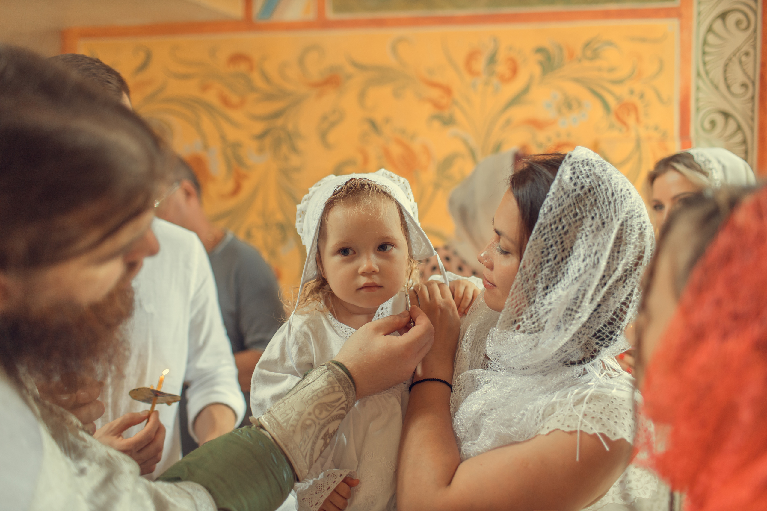 Крещение Аделины, церковь Рождества Пресвятой Богородицы в Григорьевском. Главная