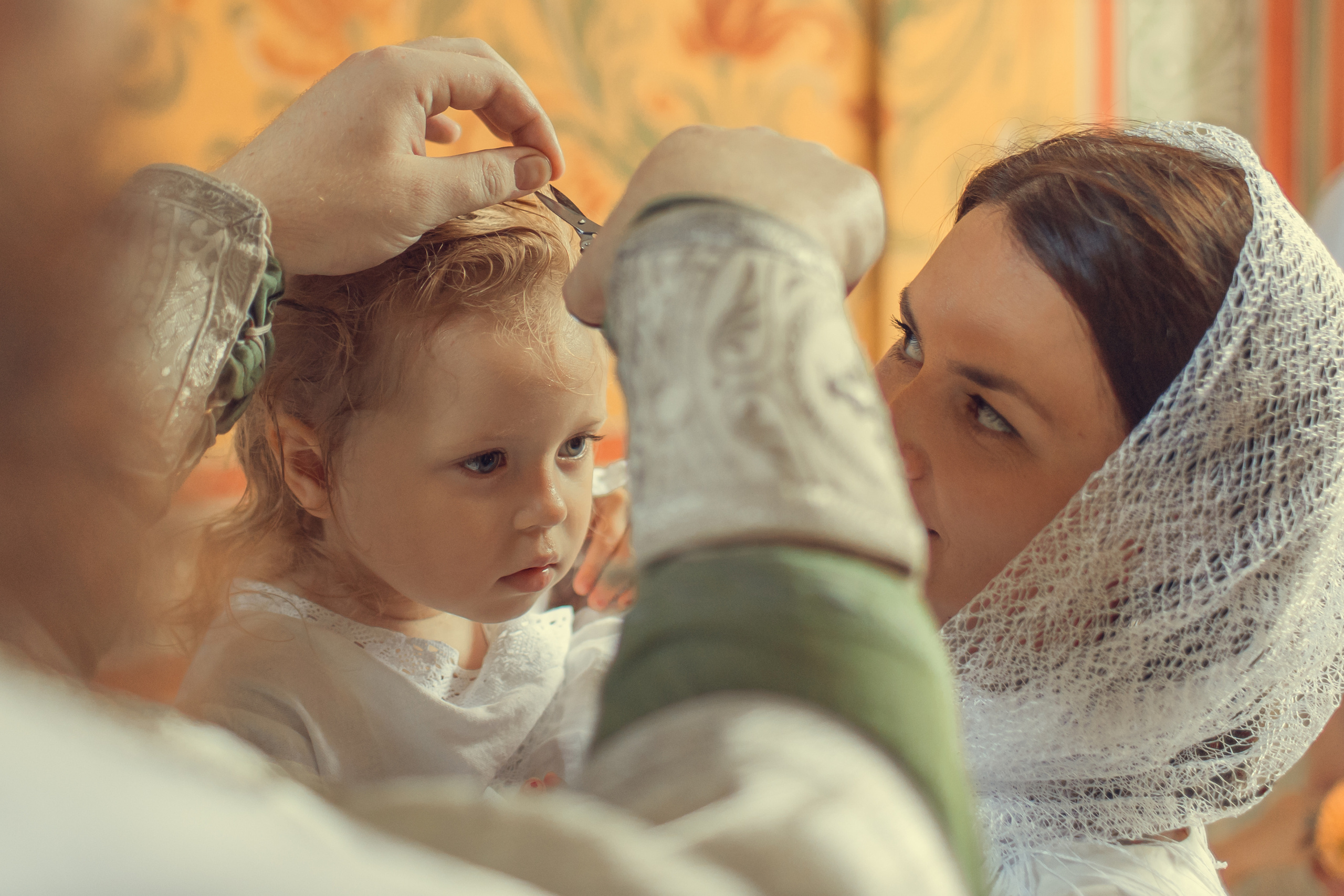 Крещение Аделины, церковь Рождества Пресвятой Богородицы в Григорьевском. Главная