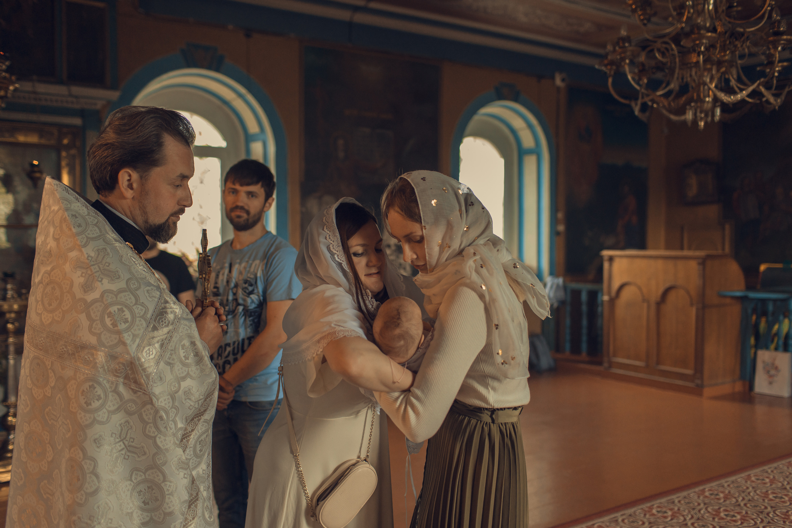 Крещение Машеньки, храм Преображения Господня, село Поводнево. Главная