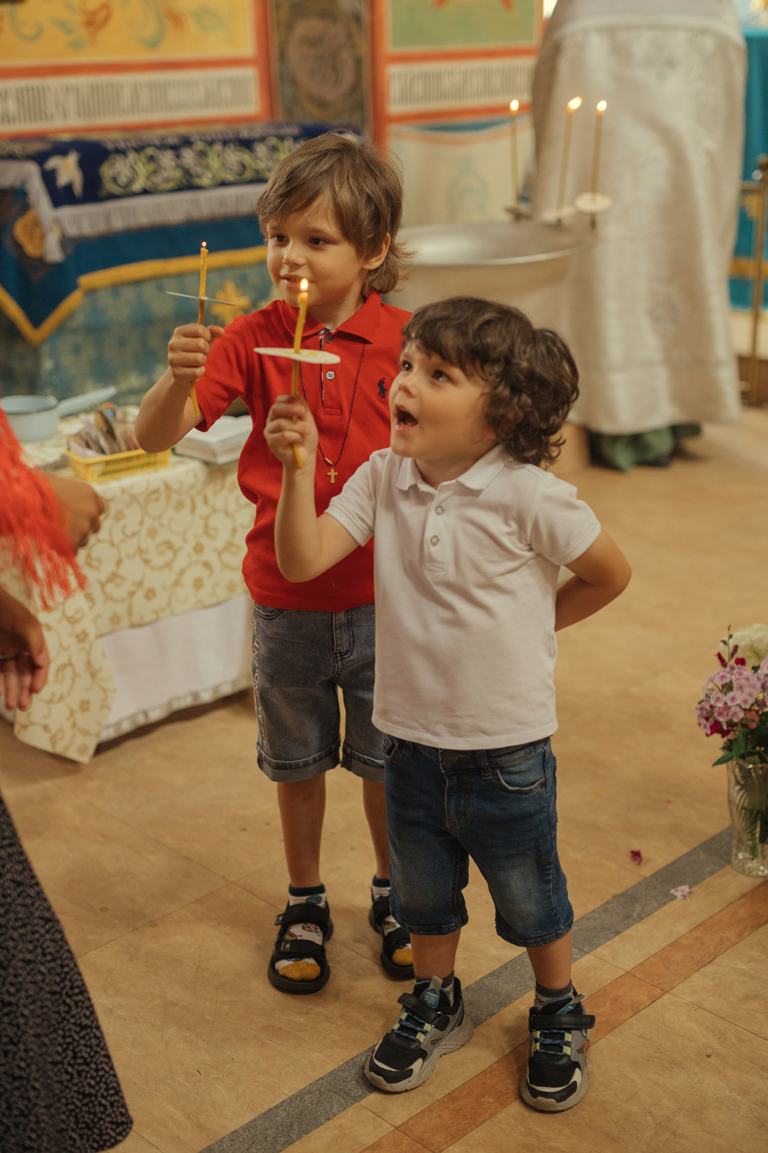 Крещение Аделины, церковь Рождества Пресвятой Богородицы в Григорьевском. Главная