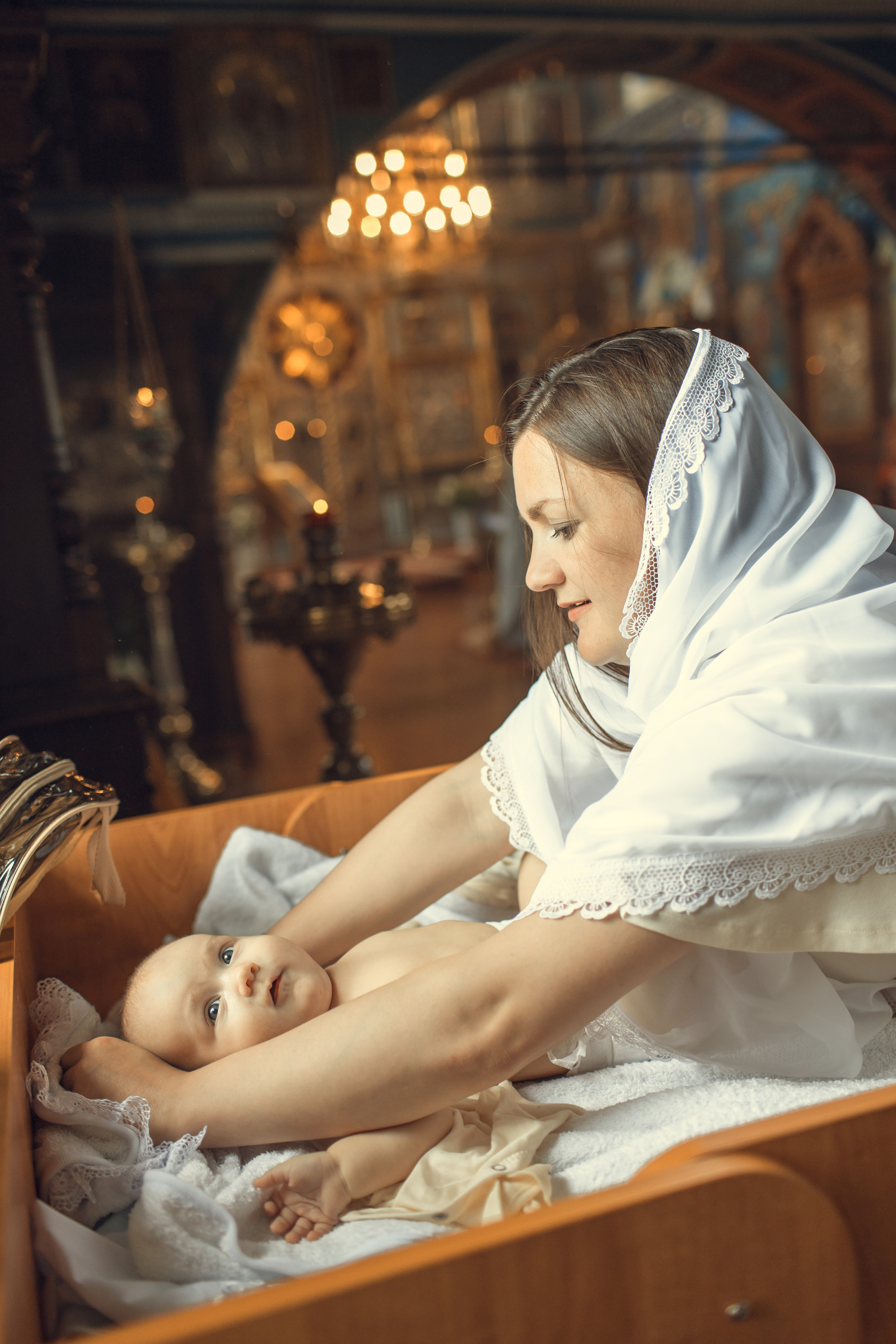 Крещение Машеньки, храм Преображения Господня, село Поводнево. Главная