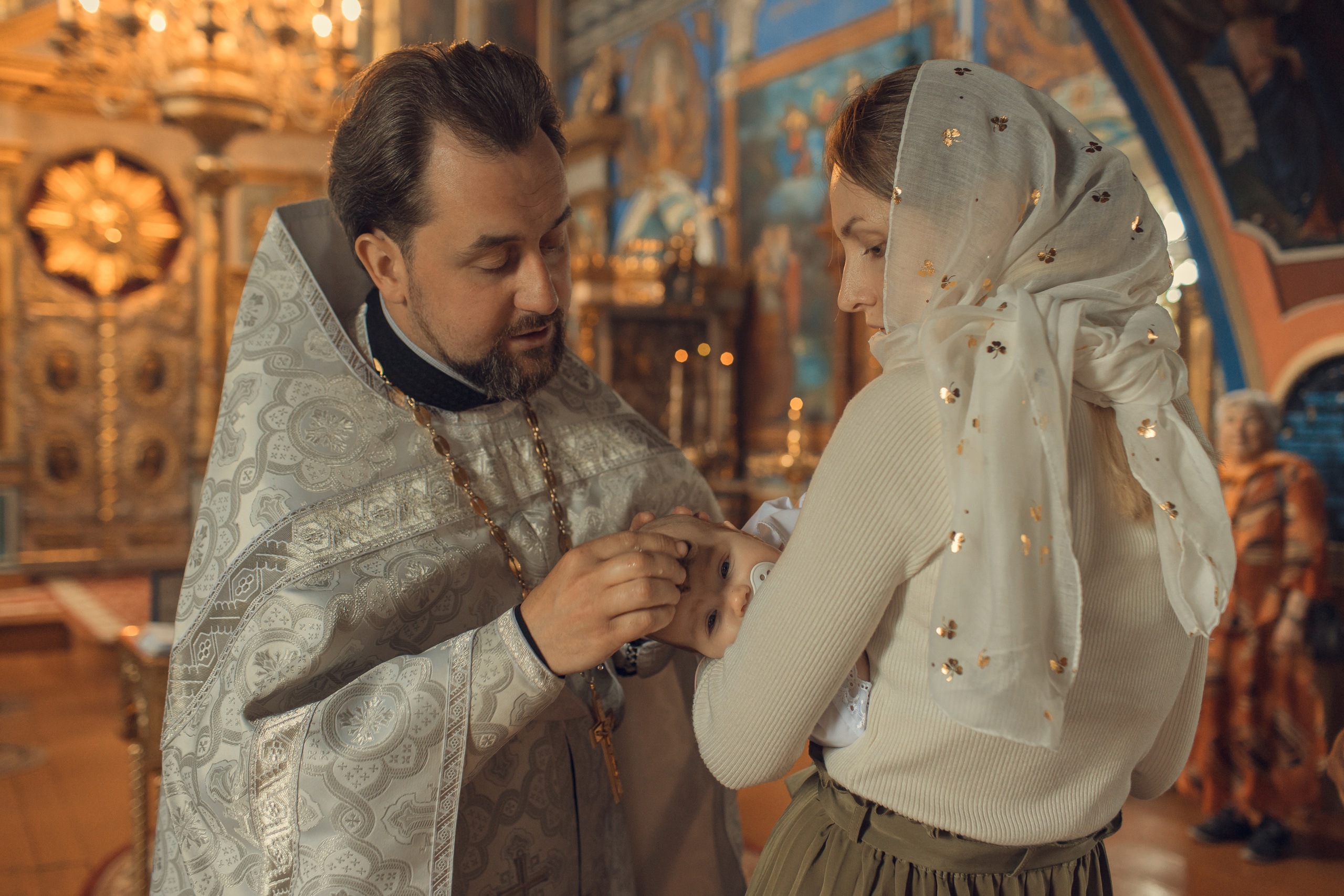 Крещение Машеньки, храм Преображения Господня, село Поводнево. Главная