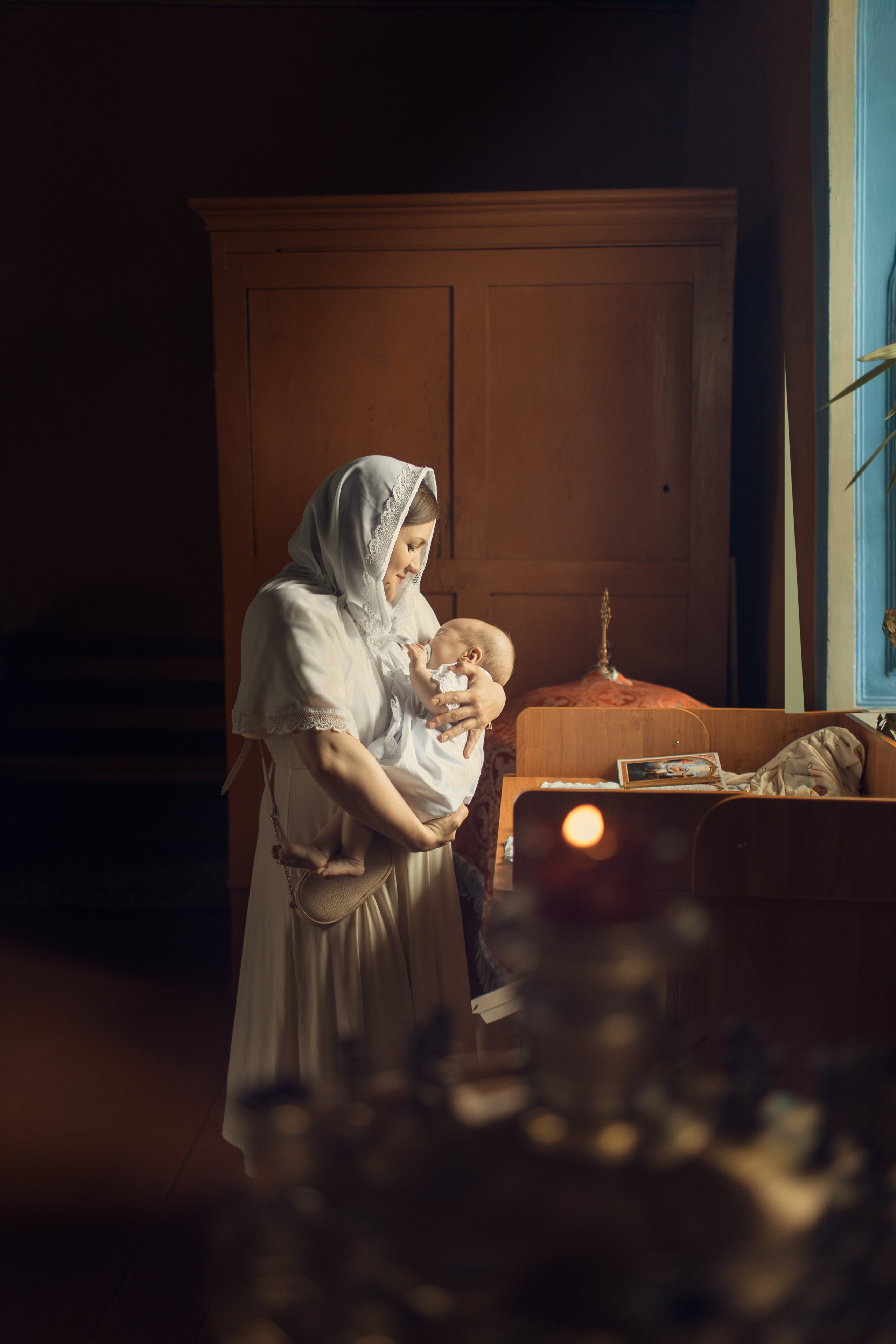 Крещение Машеньки, храм Преображения Господня, село Поводнево. Главная