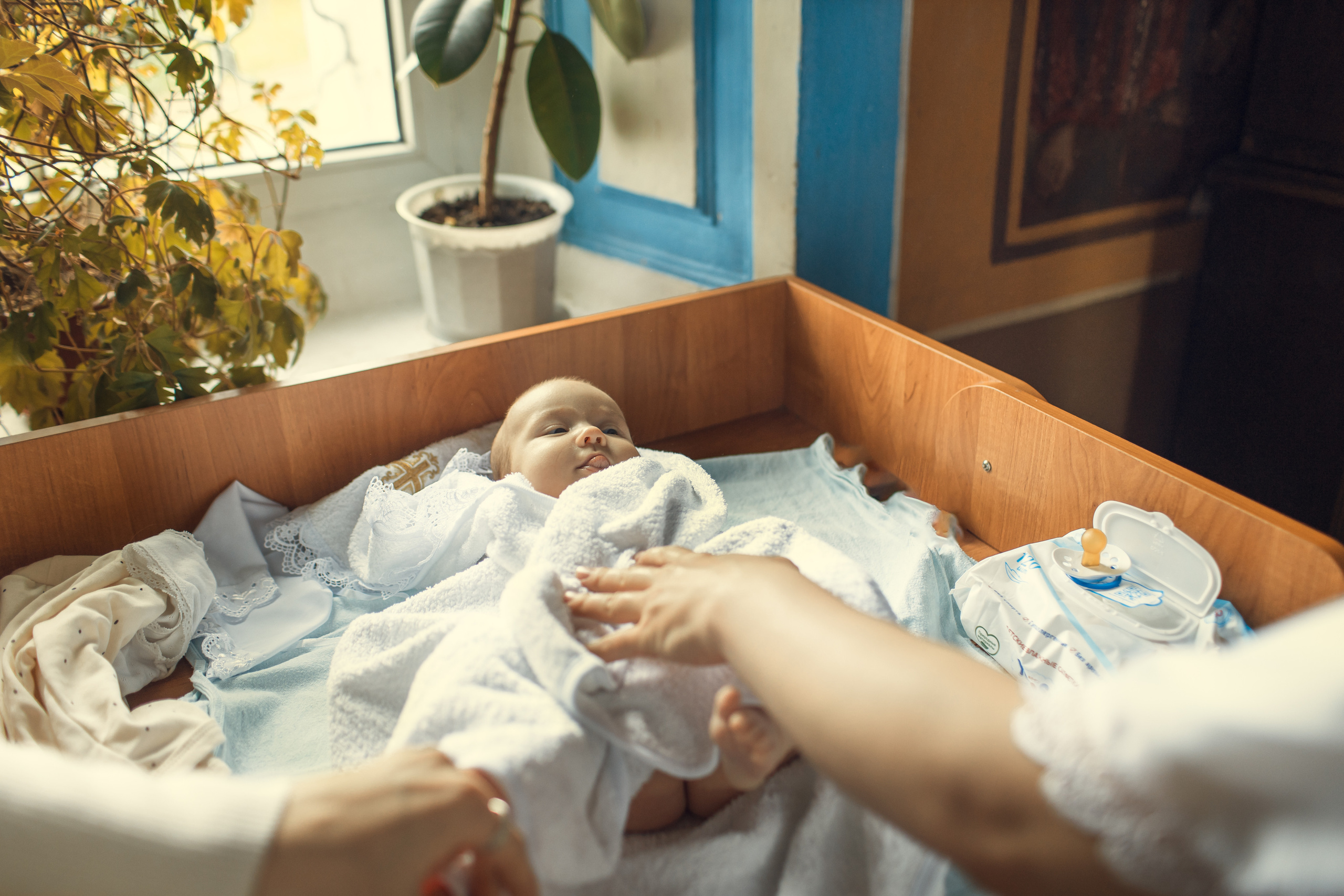 Крещение Машеньки, храм Преображения Господня, село Поводнево. Главная