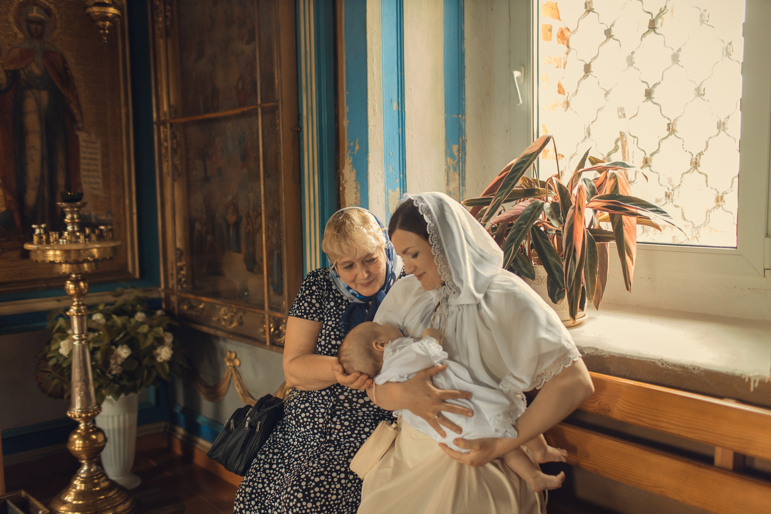 Крещение Машеньки, храм Преображения Господня, село Поводнево. Главная