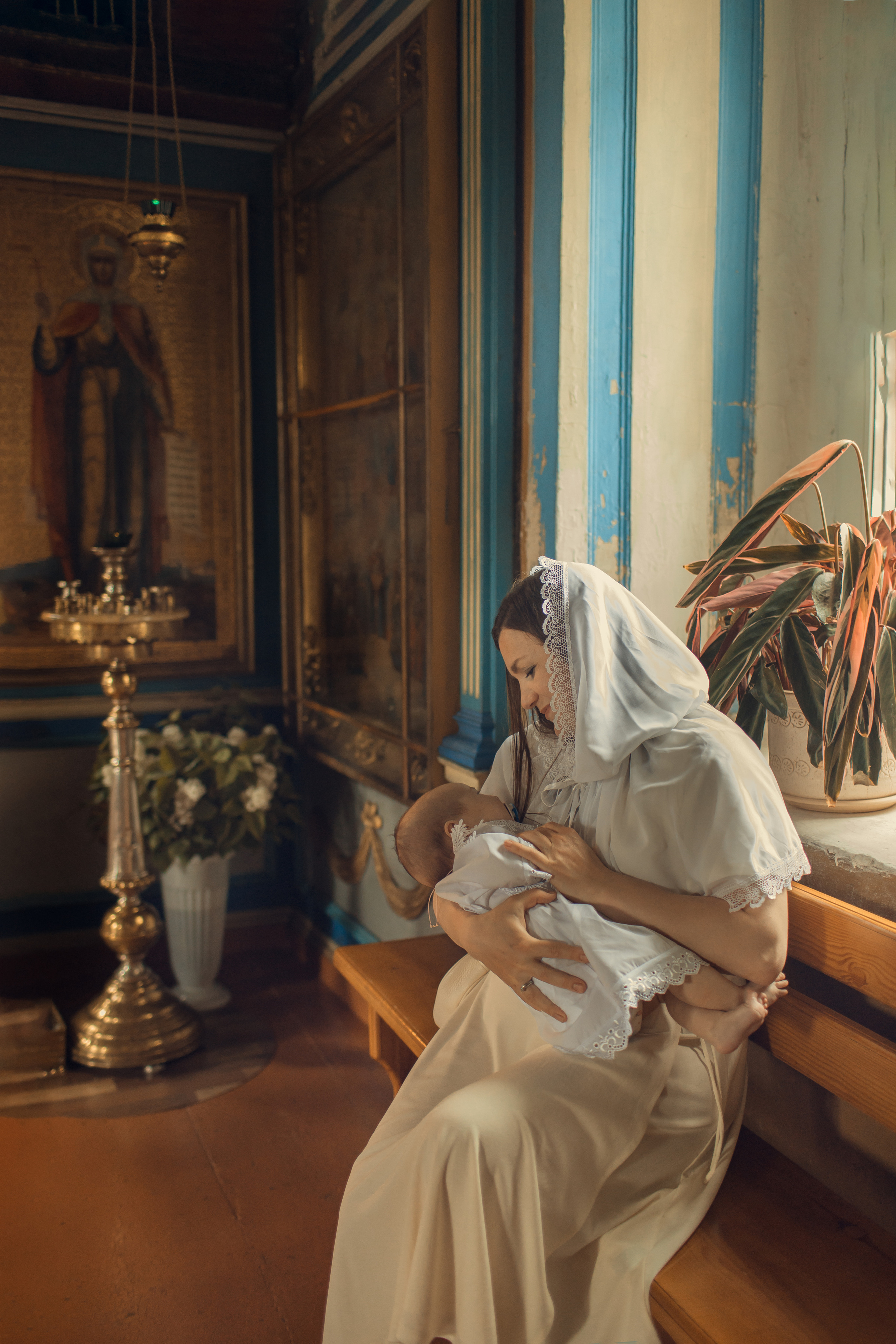 Крещение Машеньки, храм Преображения Господня, село Поводнево. Главная