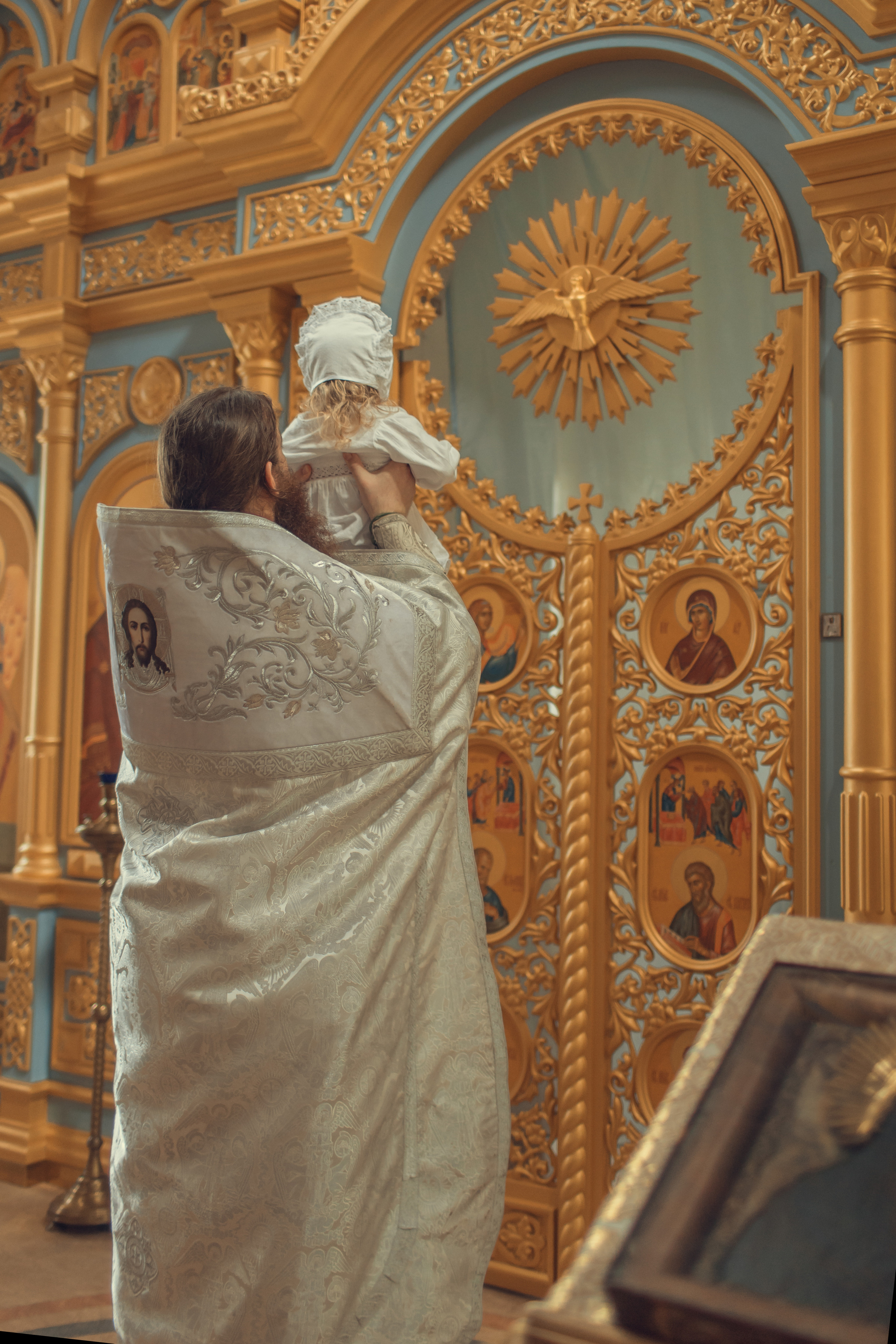 Крещение Аделины, церковь Рождества Пресвятой Богородицы в Григорьевском. Главная