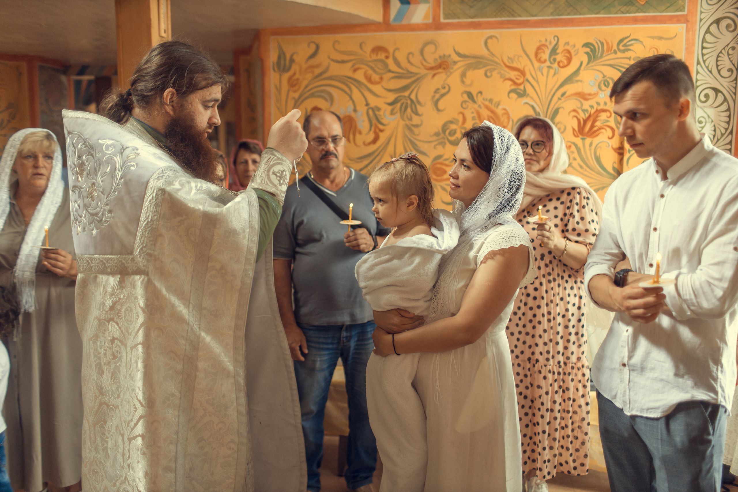 Крещение Аделины, церковь Рождества Пресвятой Богородицы в Григорьевском. Главная