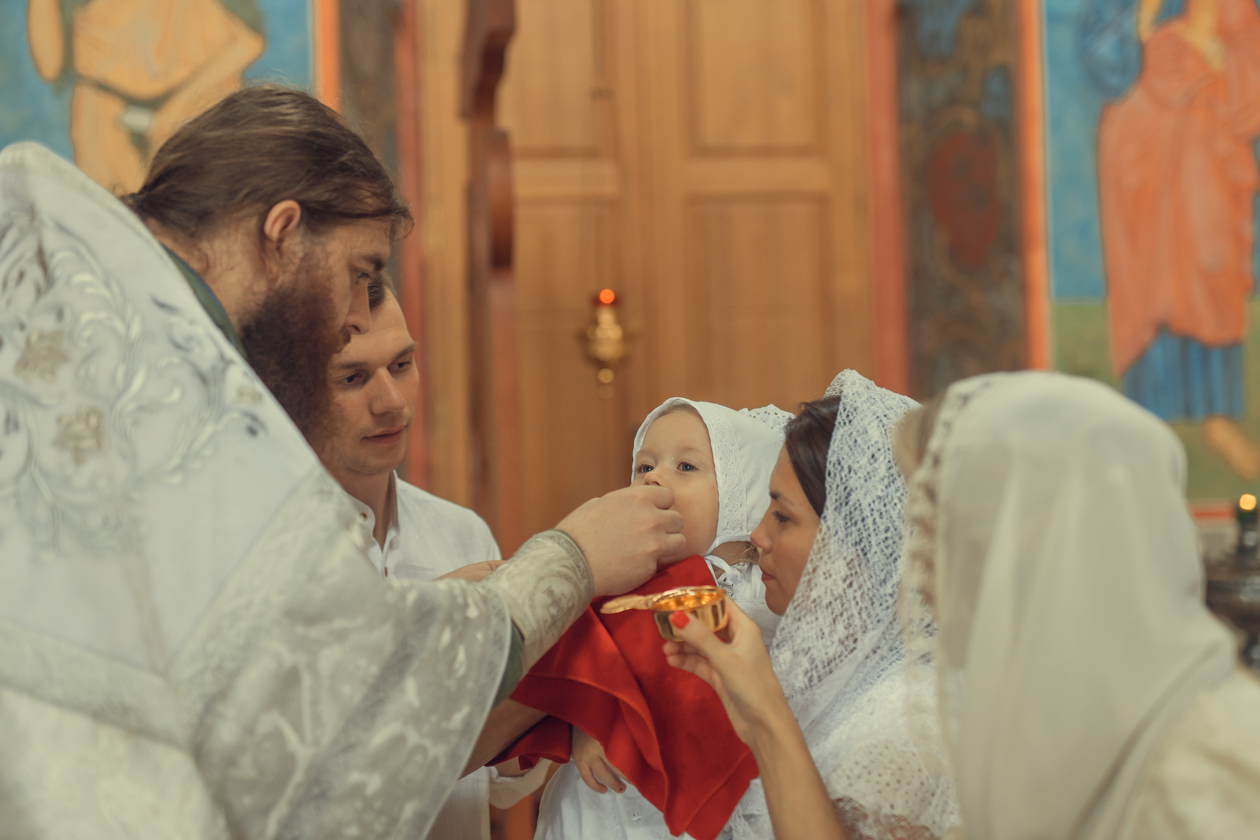 Крещение Аделины, церковь Рождества Пресвятой Богородицы в Григорьевском. Главная