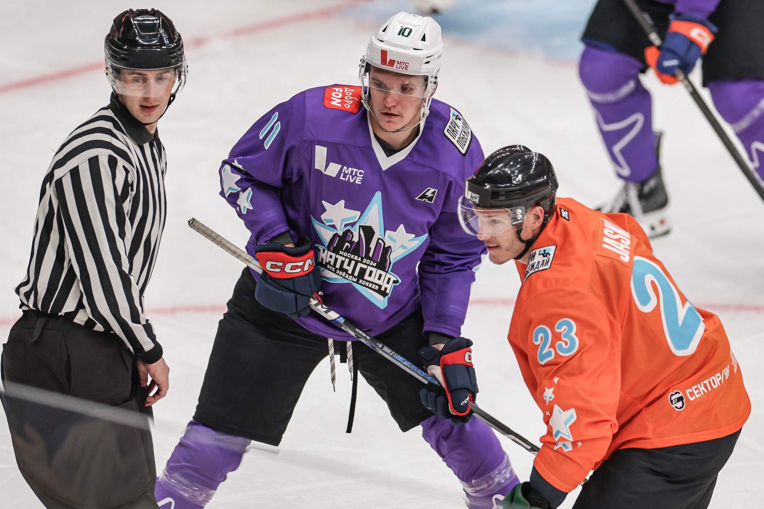 Матч года 2024: Игроки НХЛ против Игроков КХЛ. Спортивный репортажный фотограф Казань Нафис Сиразетдинов