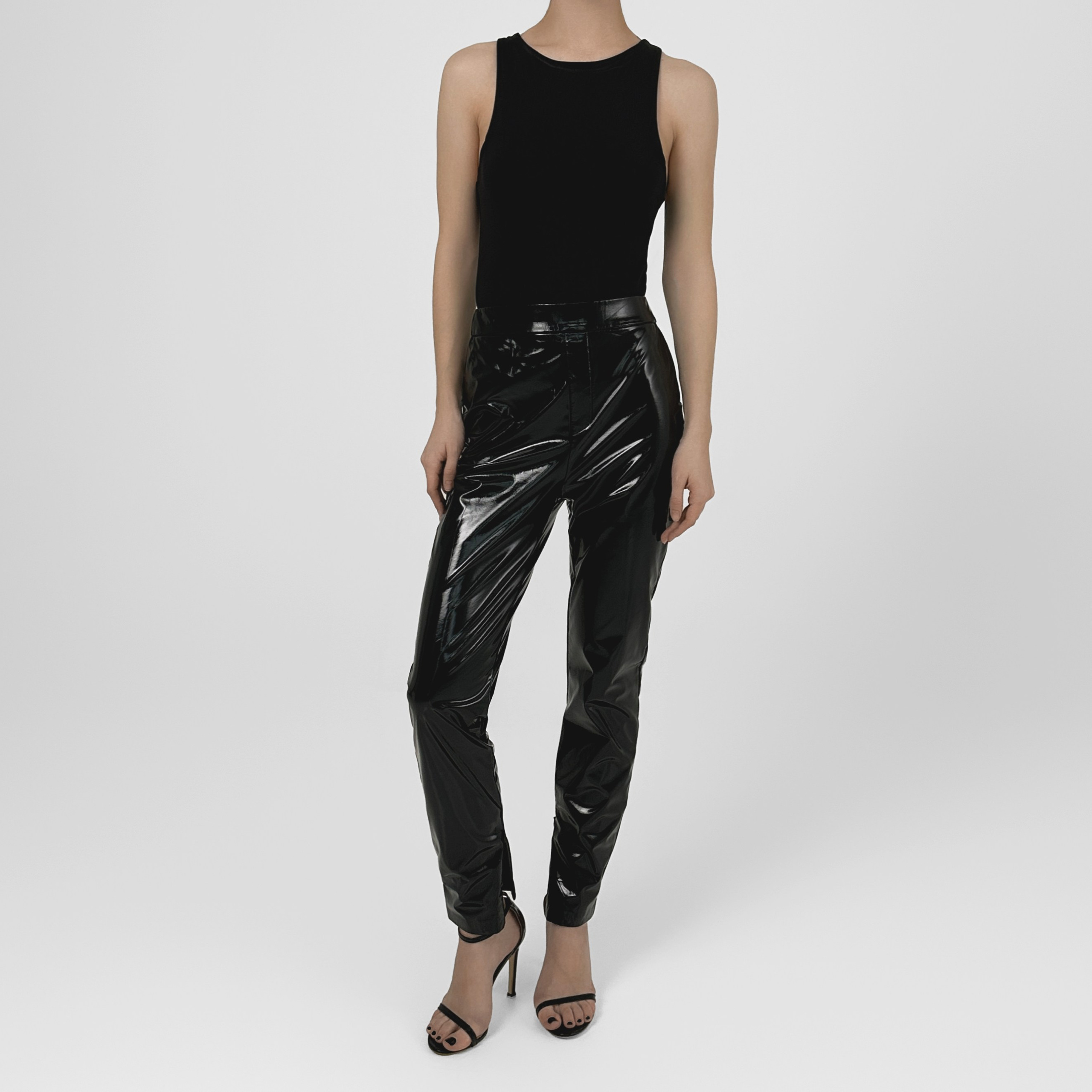 Лаковые  штаны  с высокой посадкой 500 руб/час Размер S, M | Залоговая стоимость - 2000 руб 