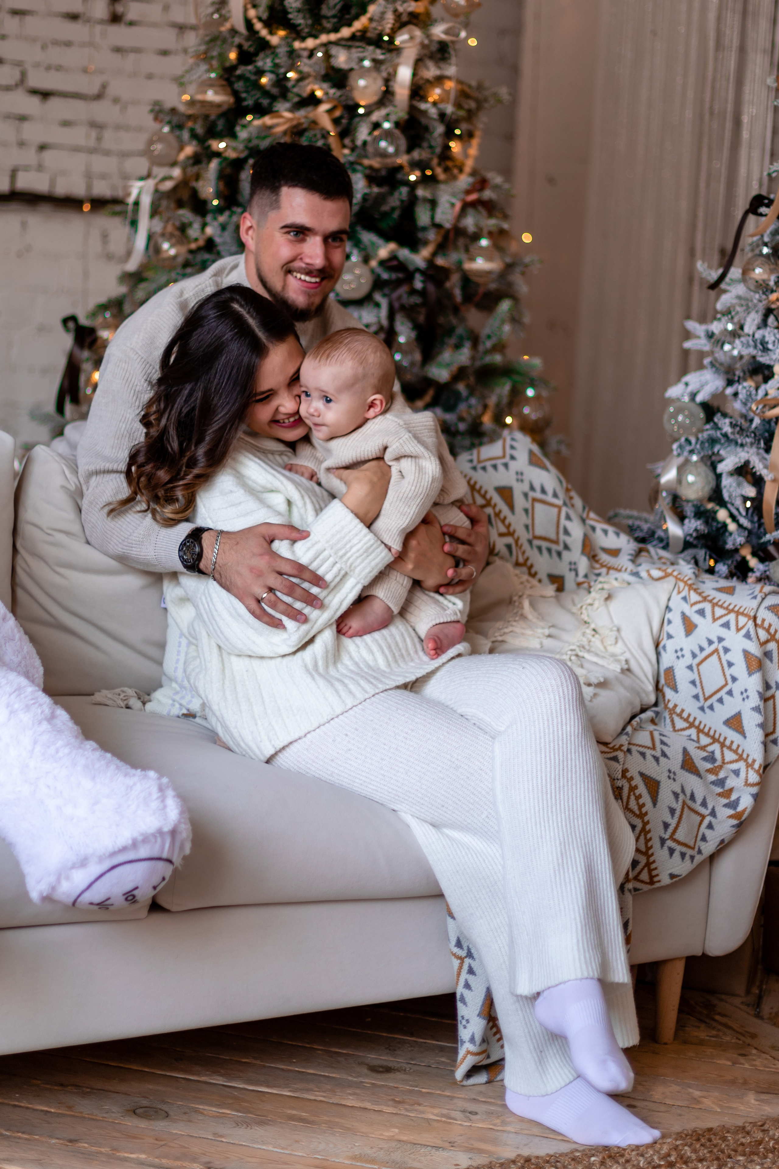 Семейная Новогодняя фотосессия. Семейный и детский фотограф в Хабаровске Алевтина Проскурякова