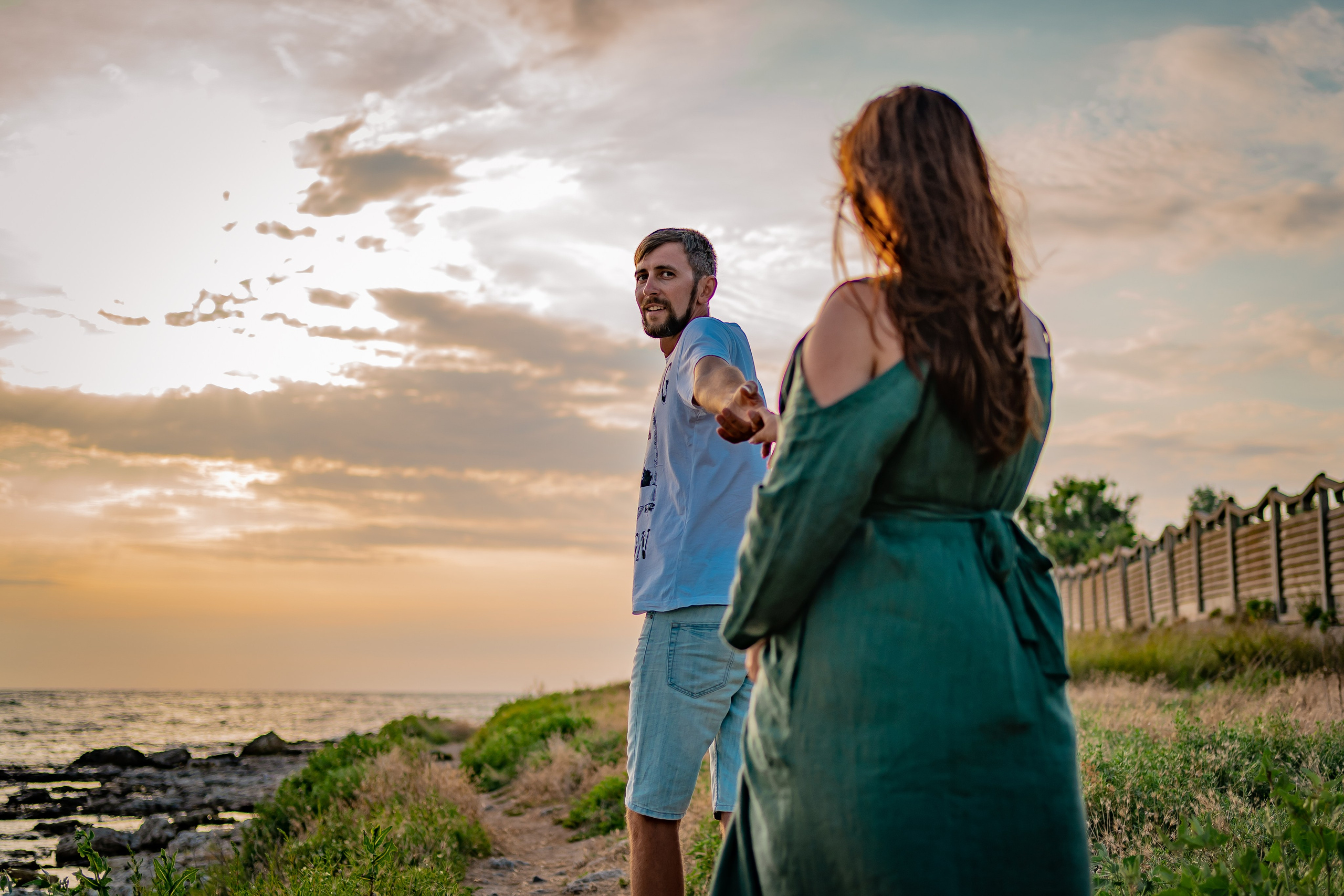 Вероника с мужем в Крыму. Семейный фотограф Варвара Сорока в городе Москве