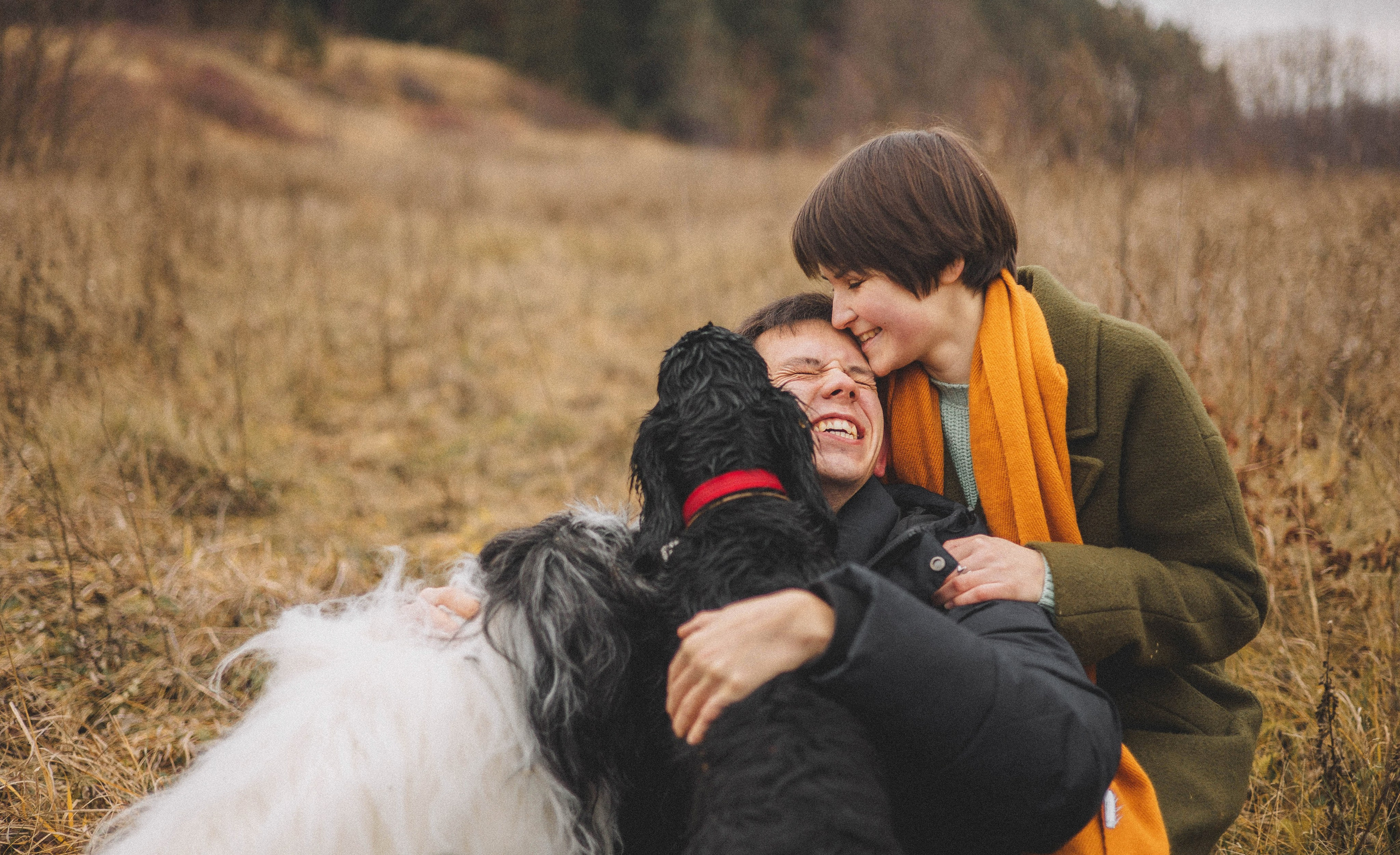 Даша, Глеб, Барс и Бруно. Фотограф-анималист Богданова Полина