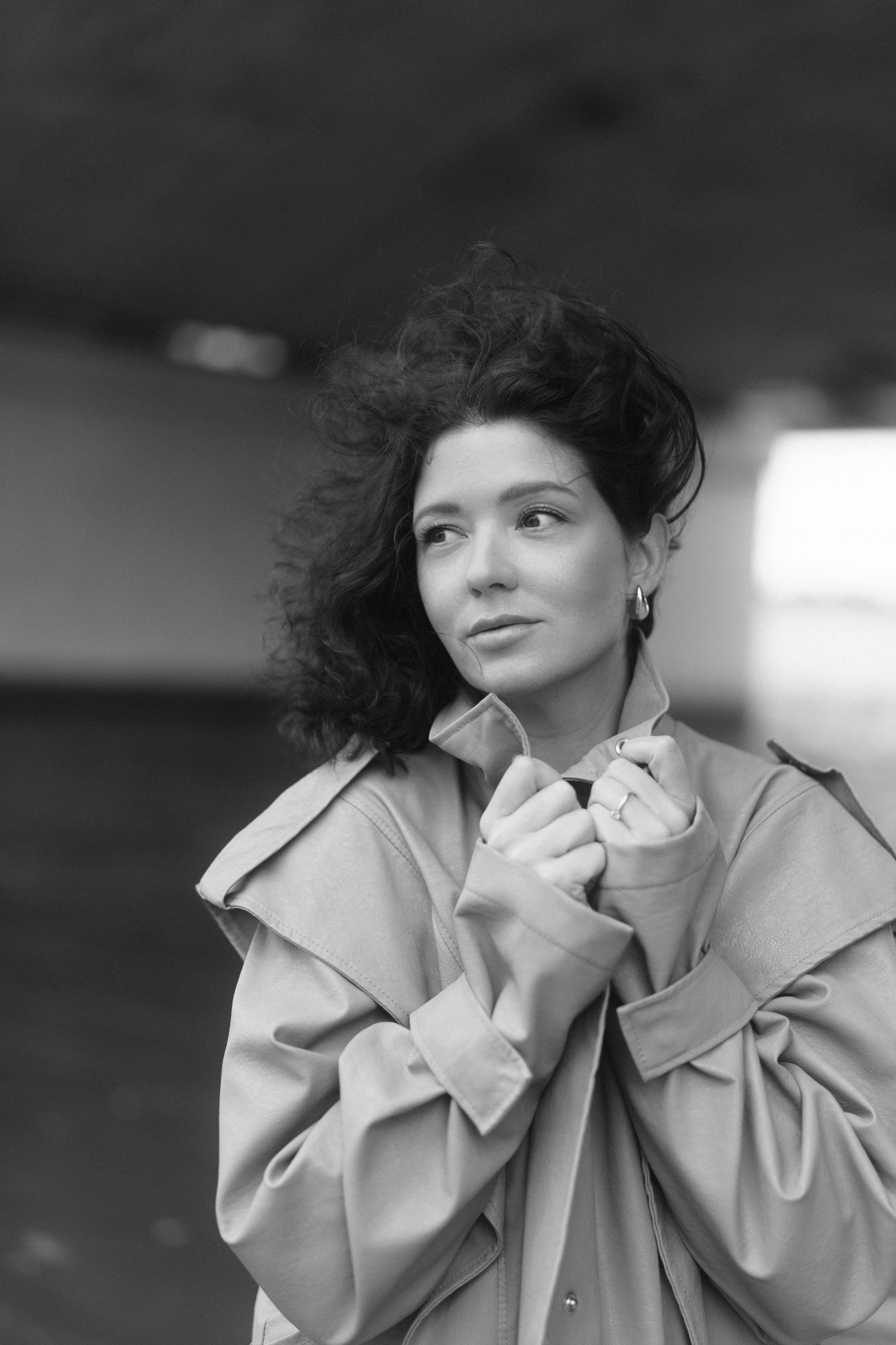 Уличная фотосессия с Катей Берлиной под Кировской дамбой в Казани