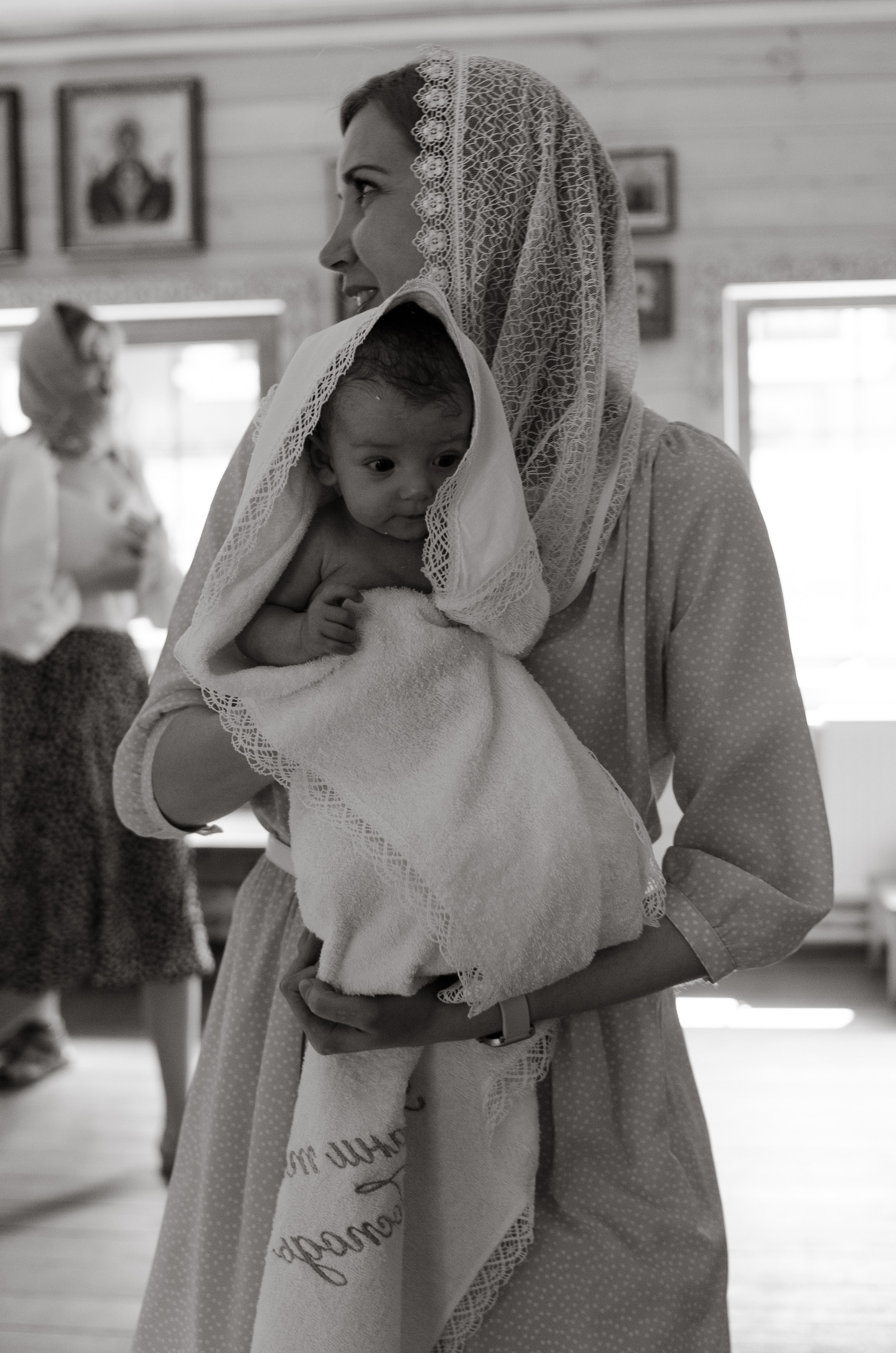 Таинство крещения Лея. Семейный фотограф Москва, Люберцы, Петрозаводск