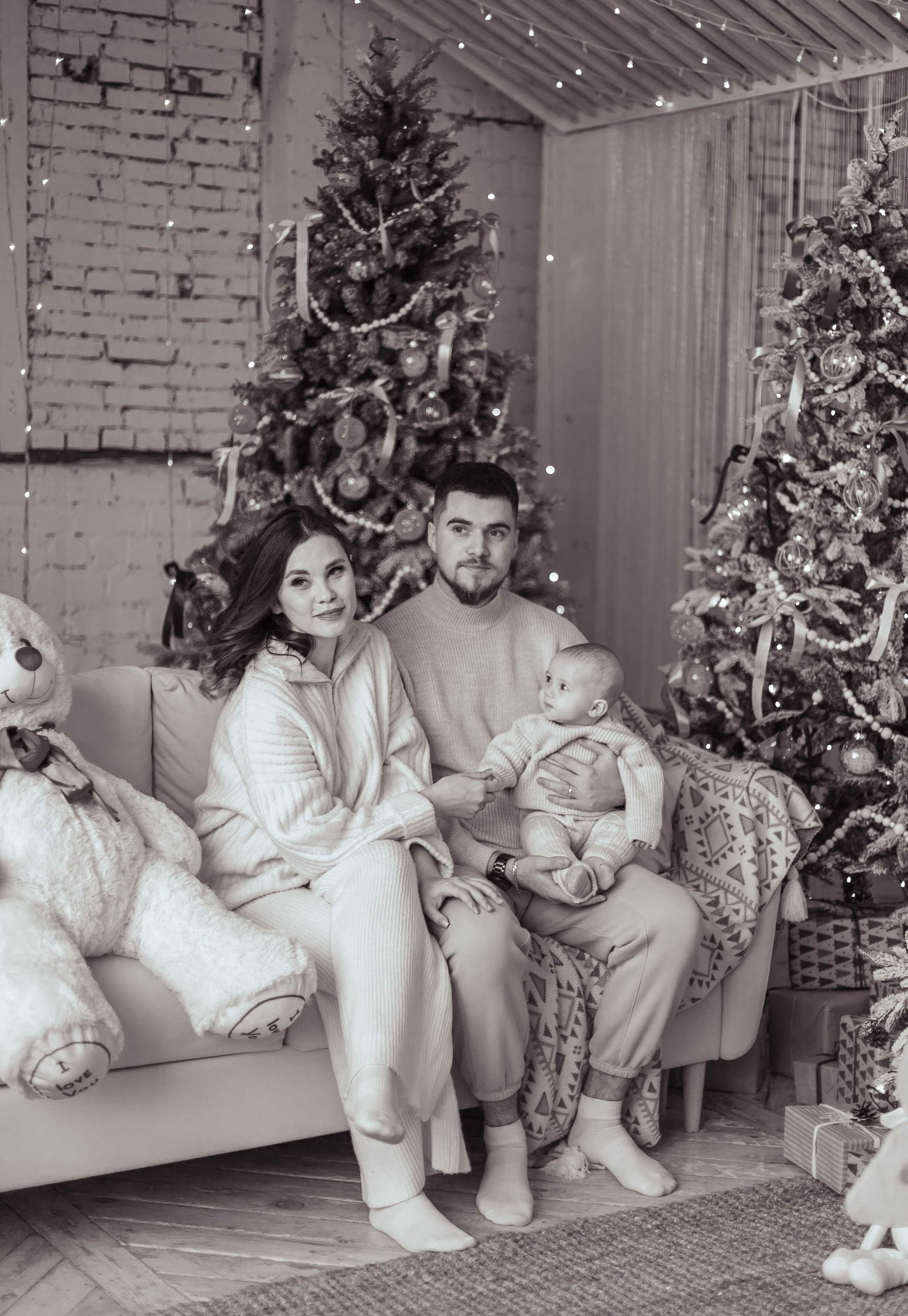 Семейная Новогодняя фотосессия. Семейный и детский фотограф в Хабаровске Алевтина Проскурякова