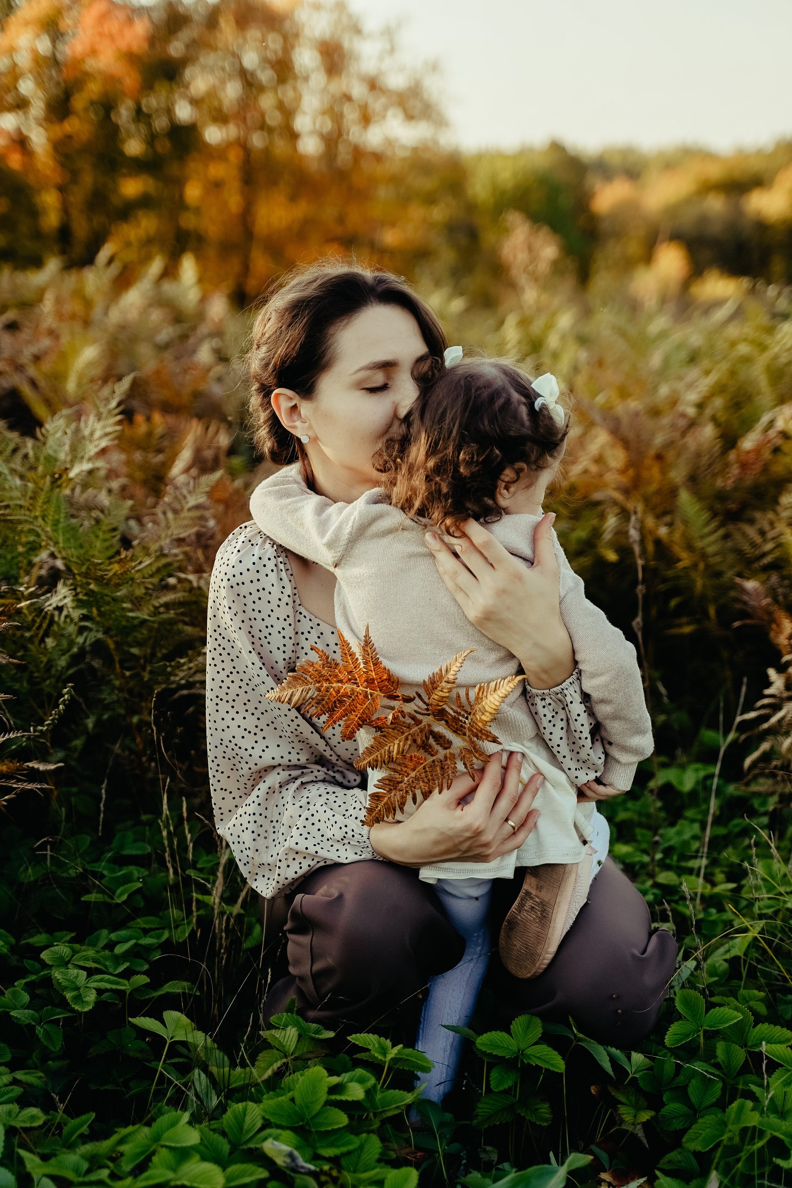 Мама и Дочка Осенняя фотосъемка