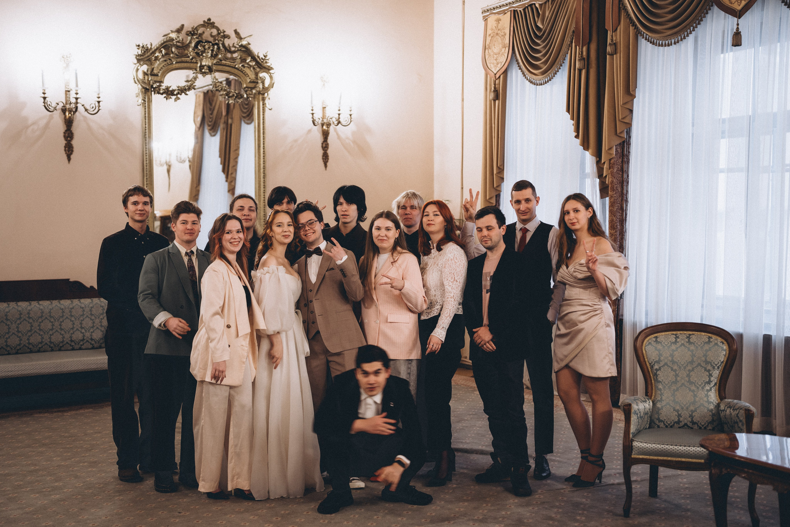 СВАДЕБНАЯ СЬЕМКА ВО ВТОРОМ ДВОРЦЕ С ГОСТЯМИ И ПРОГУЛКА В ТАВРИЧЕСКОМ САДУ. Профессиональный фотограф, Санкт-Петербург — Виктория Богомолова