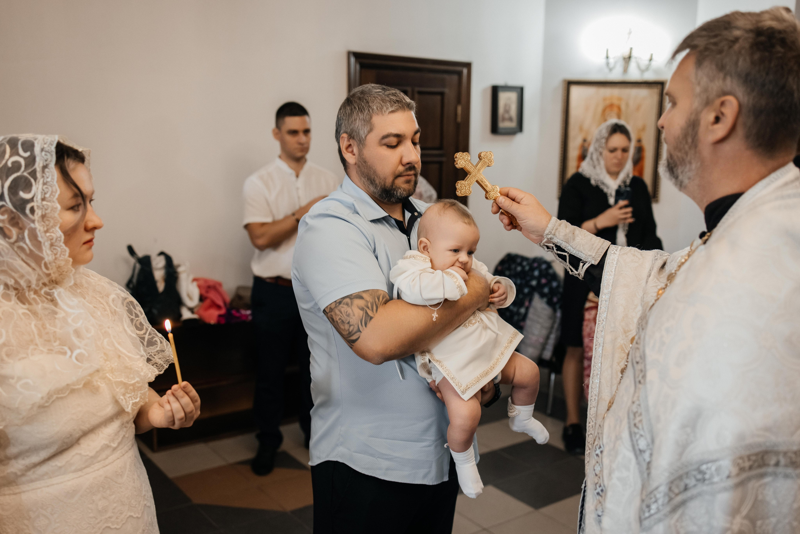 Крещение Ромы. Свадебный и семейный фотограф Яна Стражева. Волгоград, Москва