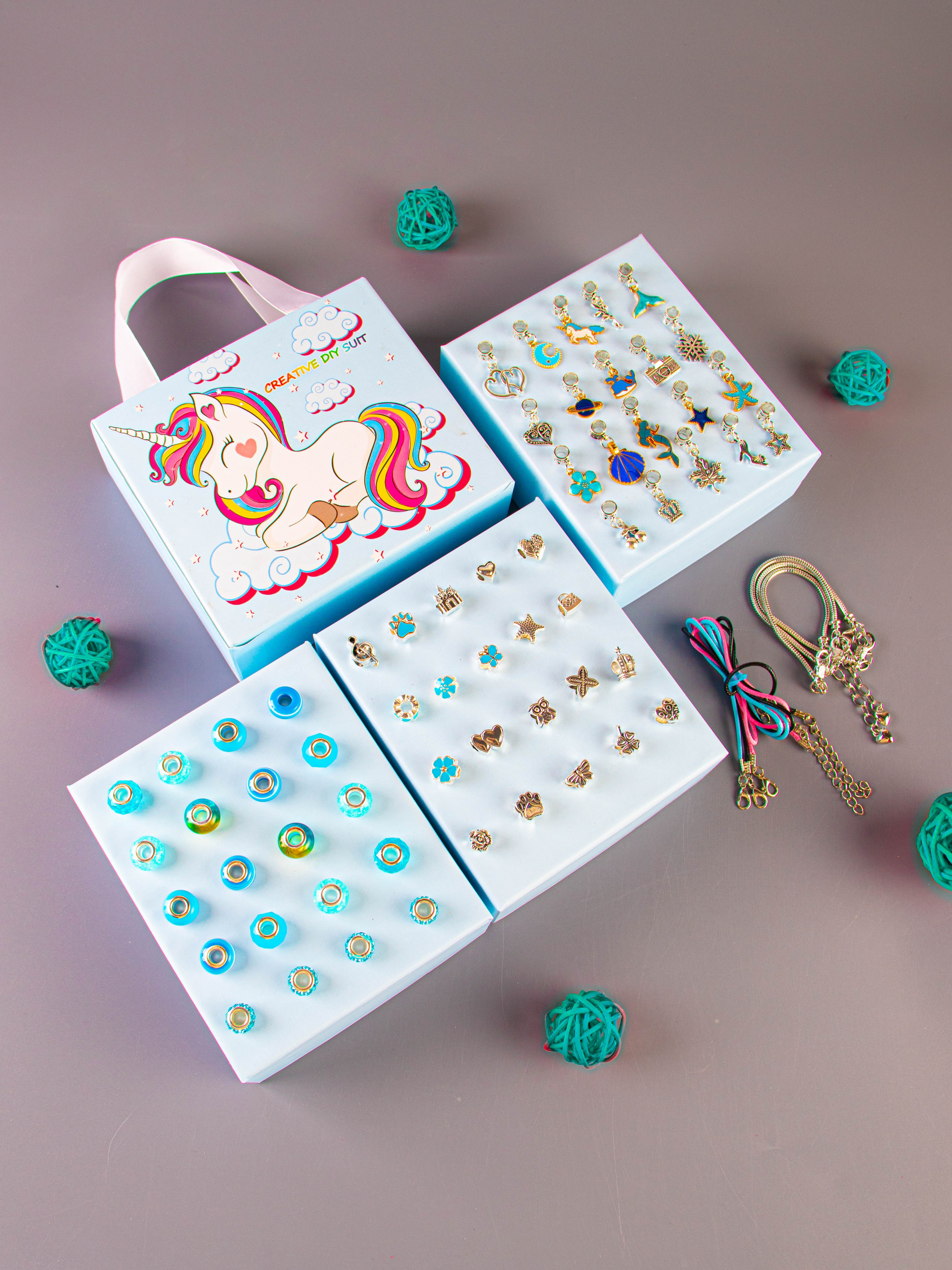 Набор по созданию браслетов (голубой). «Матрица»