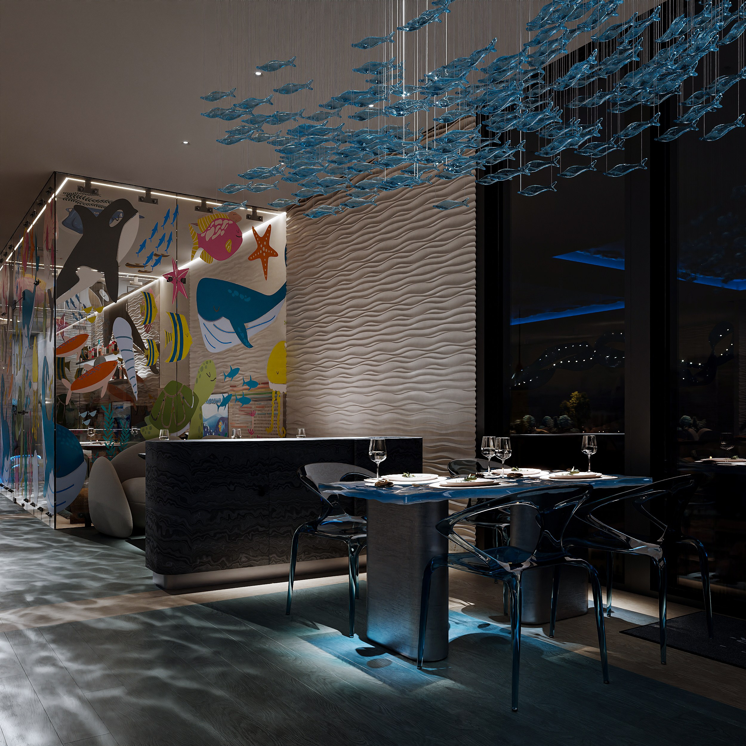 Ресторан морепродуктов. 3D визуализатор в Москве Сердюк Владислав