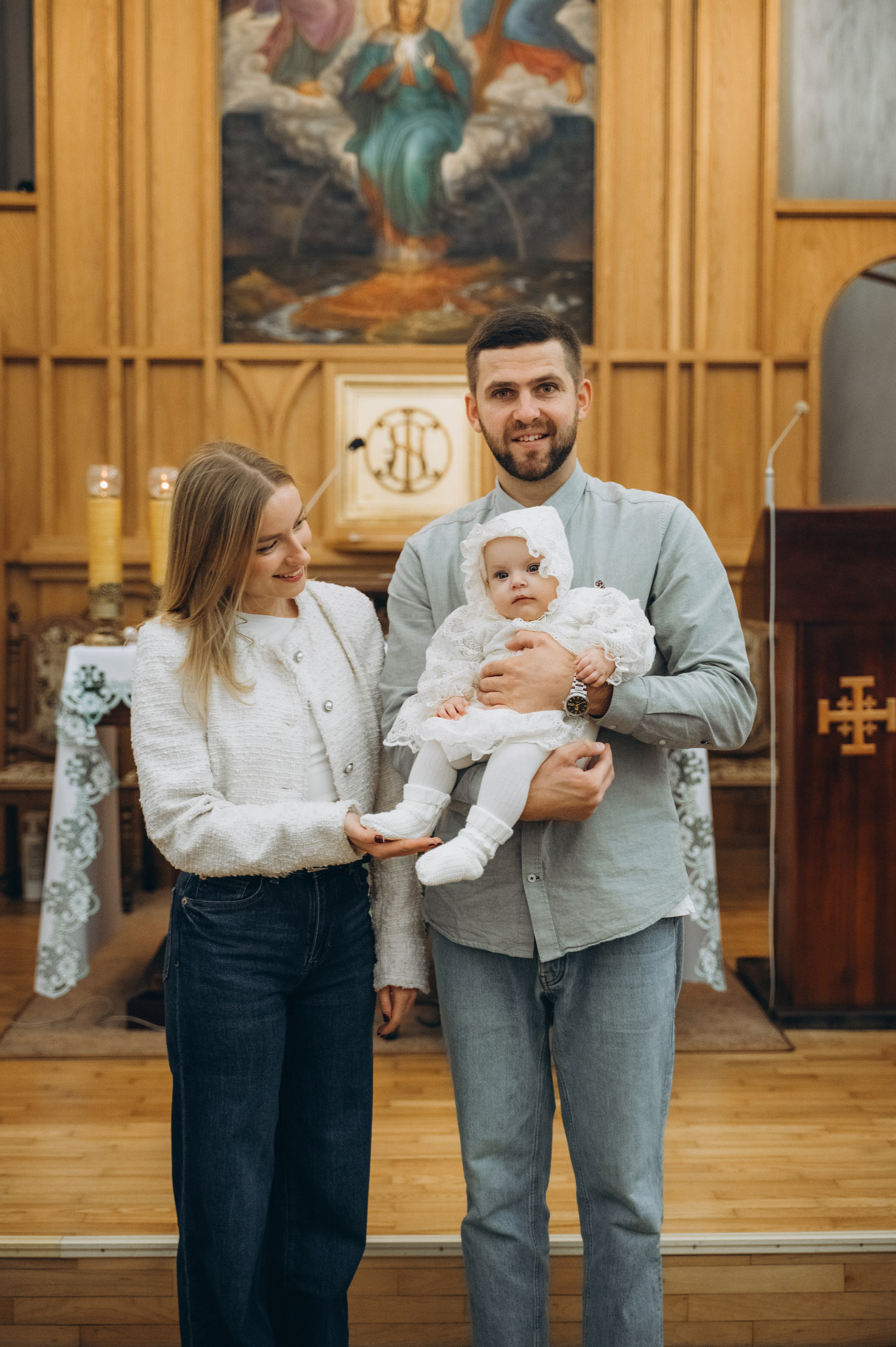 Крещение Эмили (Золотогорский костёл Пресвятой Троицы). Семейный фотограф в Минске Дарья Дреко