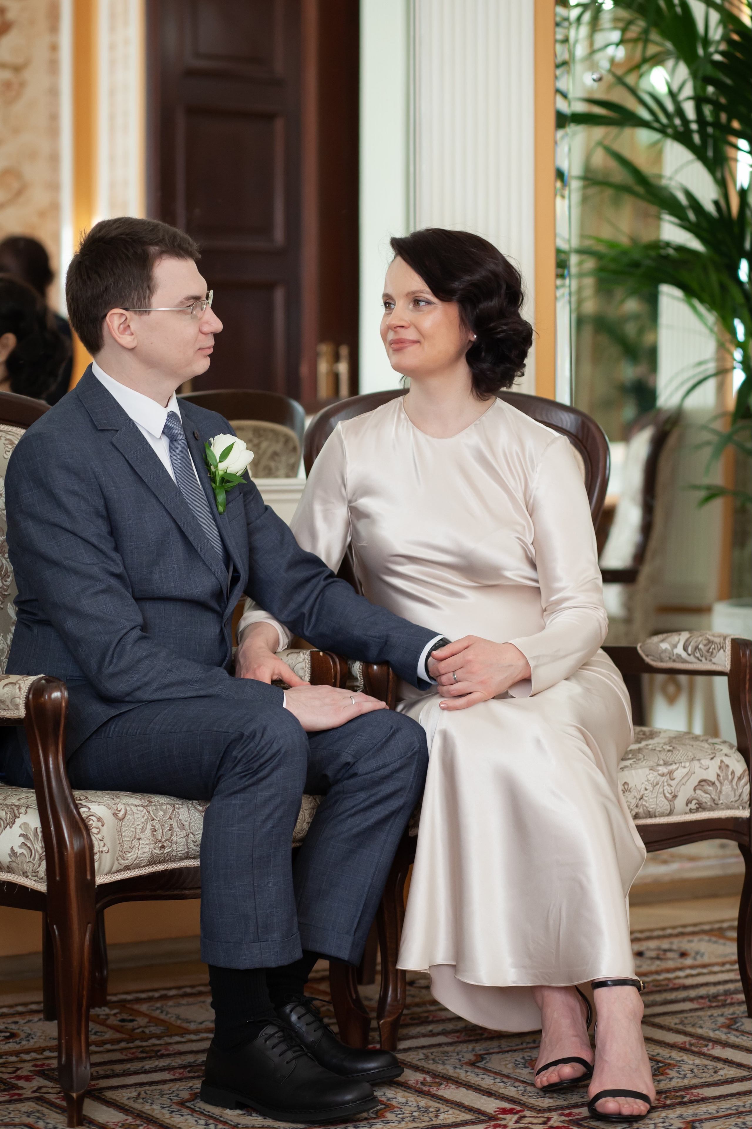 Съемка регистрации в Грибоедовском ЗАГСе. Фотографы в Москве Светлана Устинова и Сергей Грачев