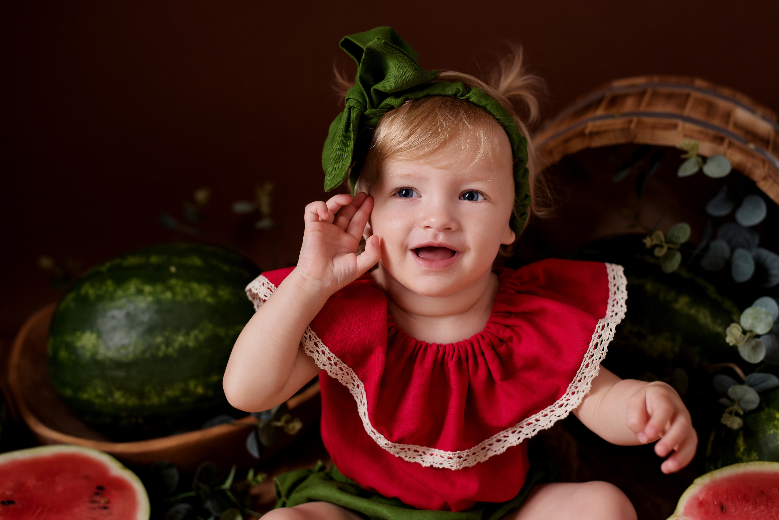 Арбузные истории /Арина 1,2 года/. Детский фотограф в Долгопрудном и Москве