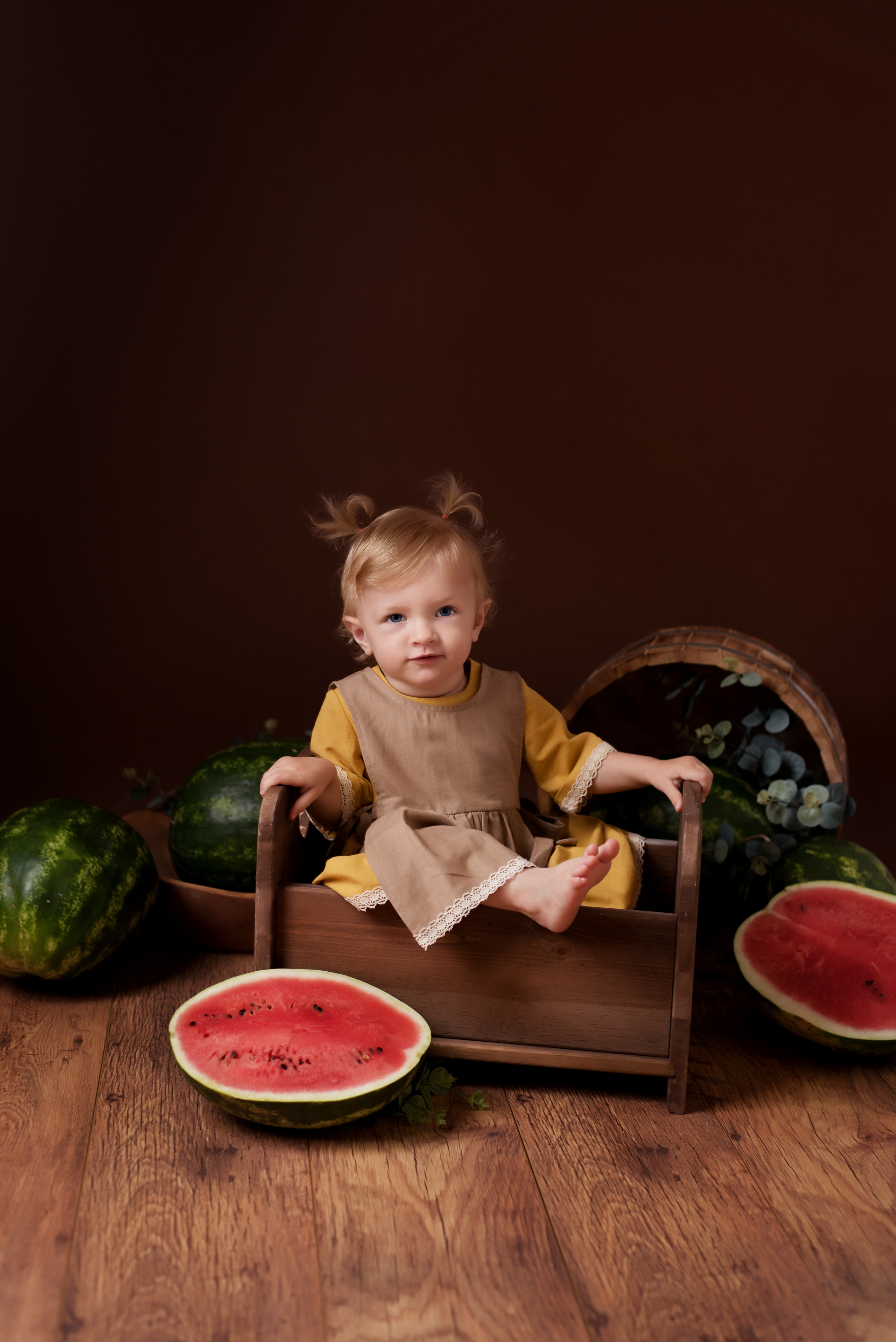 Арбузные истории /Арина 1,2 года/. Детский фотограф в Долгопрудном и Москве