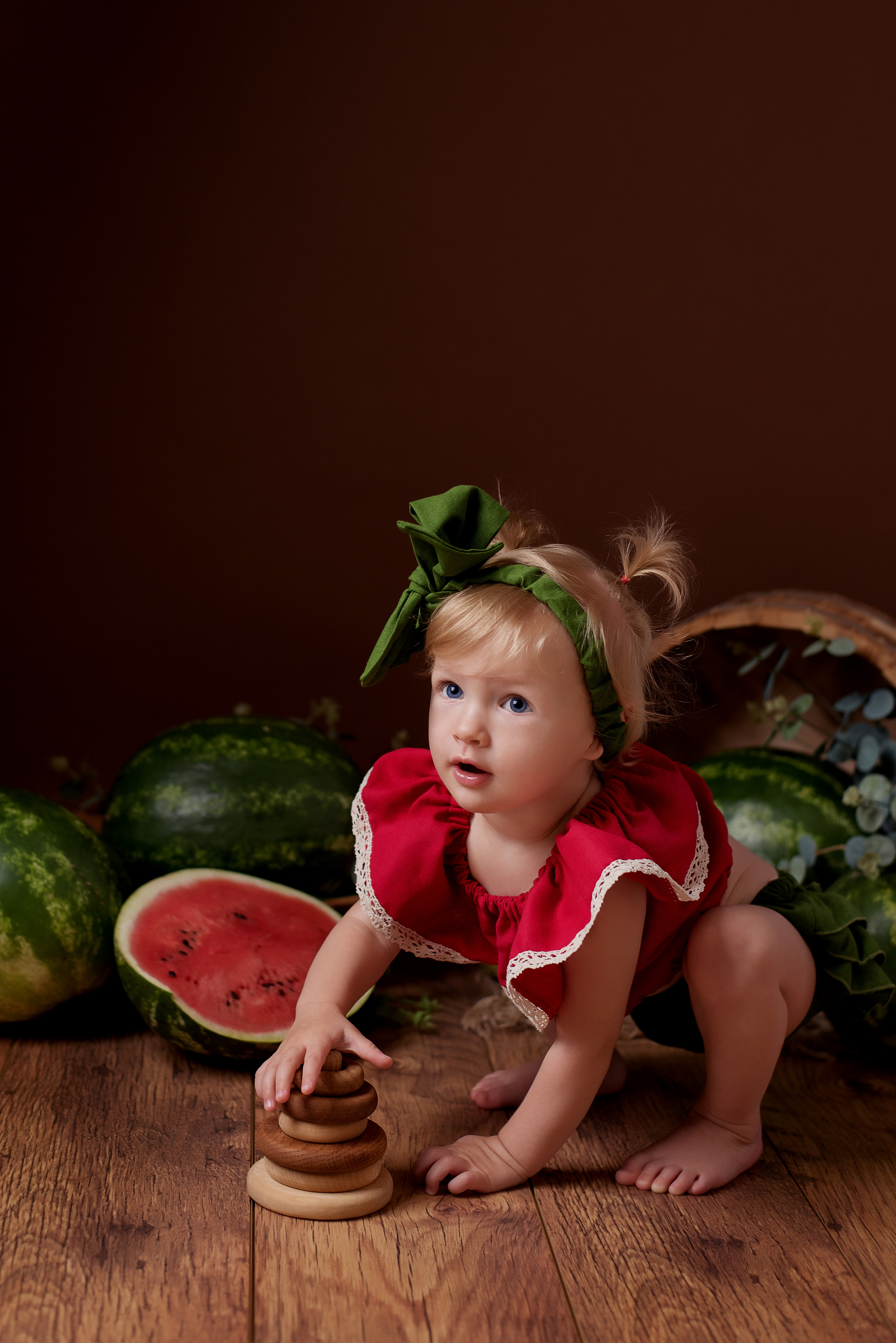 Арбузные истории /Арина 1,2 года/. Детский фотограф в Долгопрудном и Москве