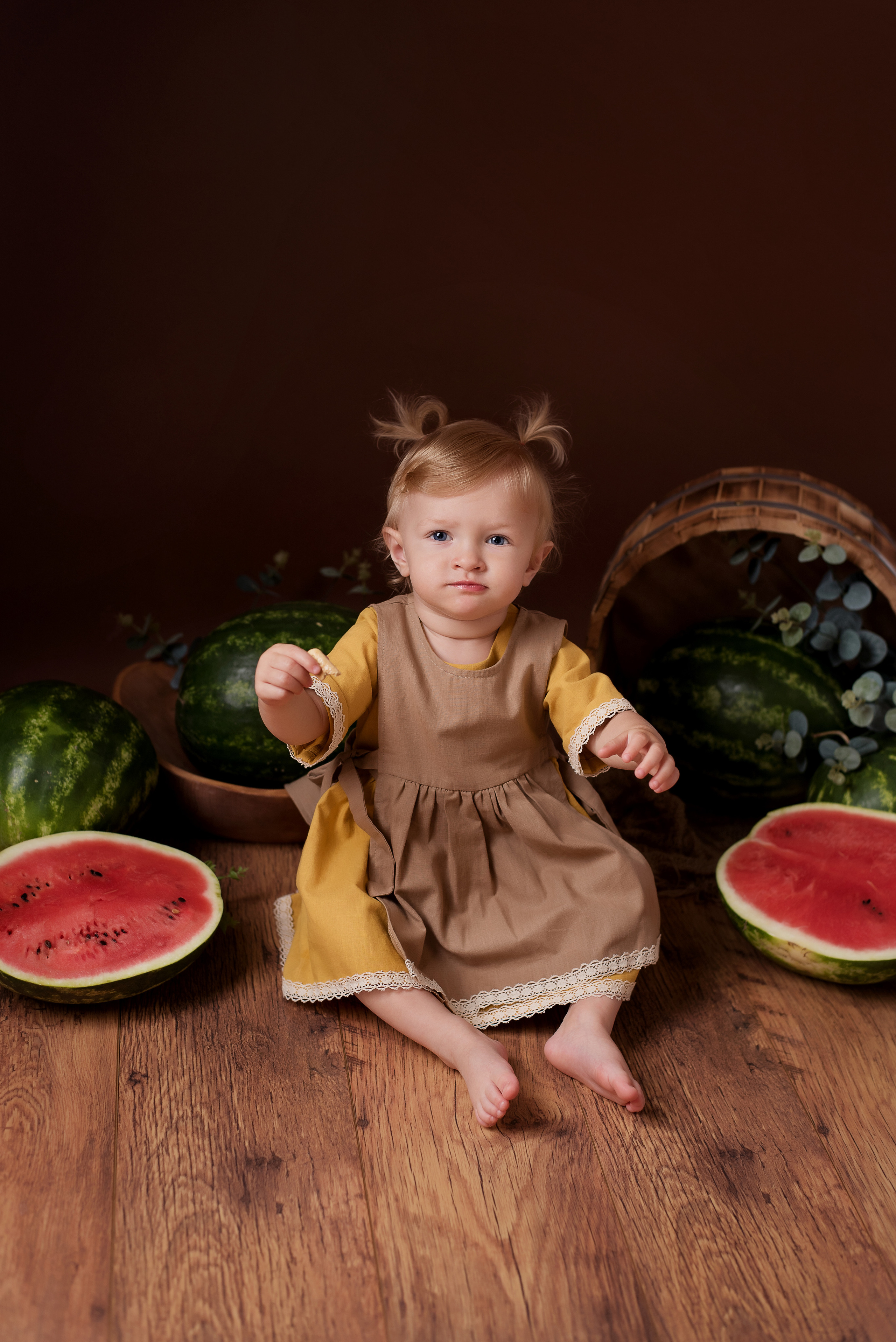 Арбузные истории /Арина 1,2 года/. Детский фотограф в Долгопрудном и Москве