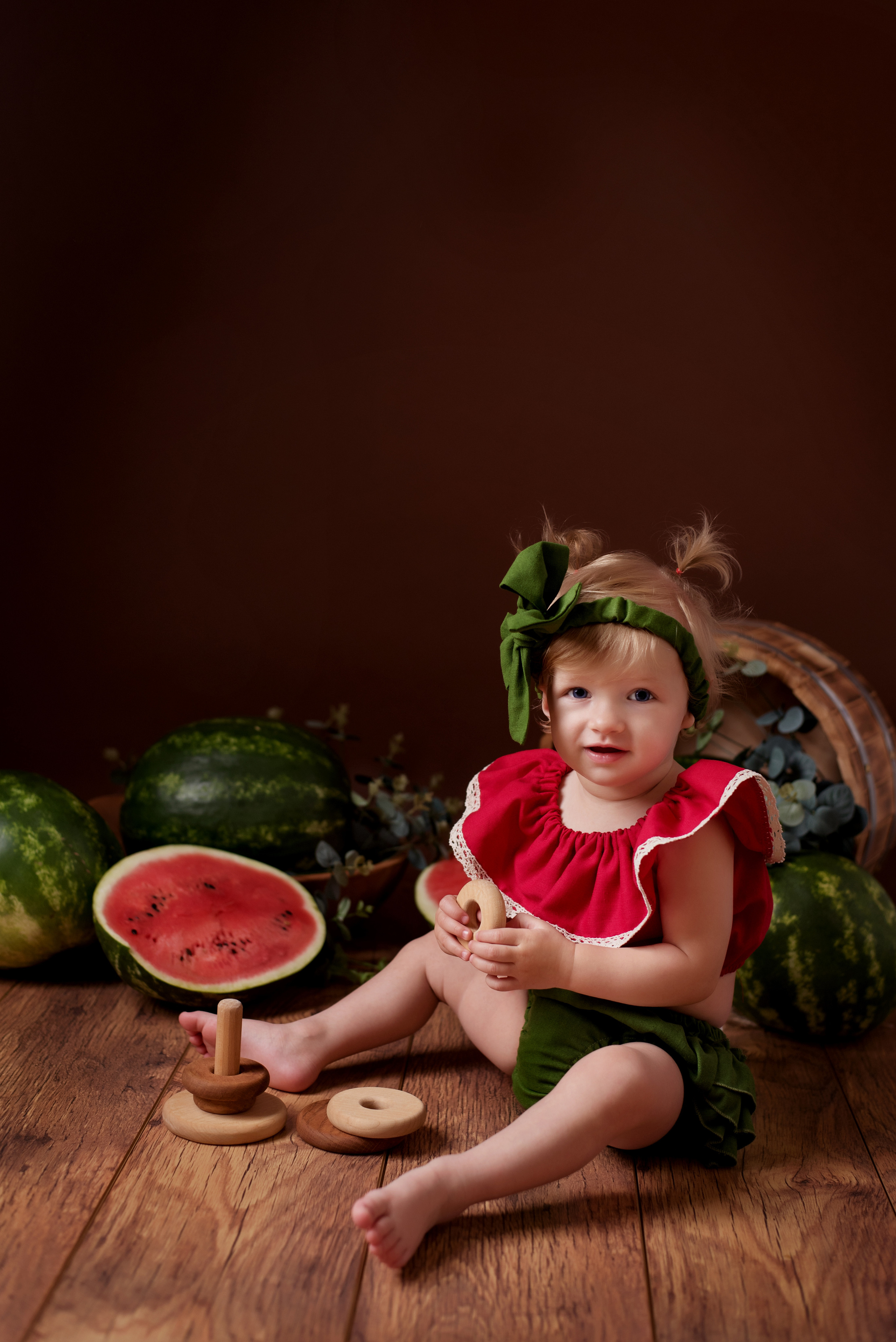 Арбузные истории /Арина 1,2 года/. Детский фотограф в Долгопрудном и Москве