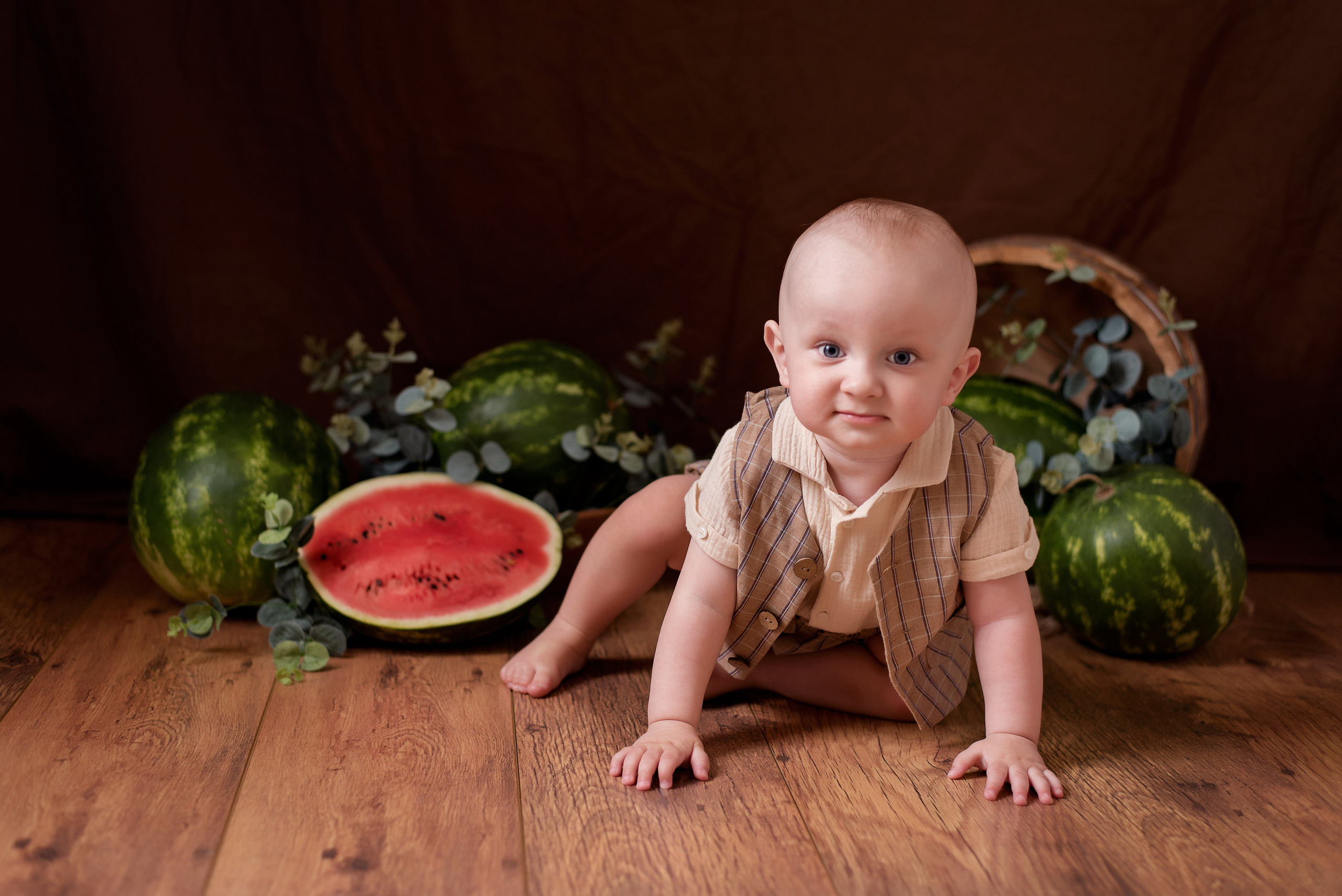 Арбузные истории /Артем 10 месяцев/. Детский фотограф в Долгопрудном и Москве