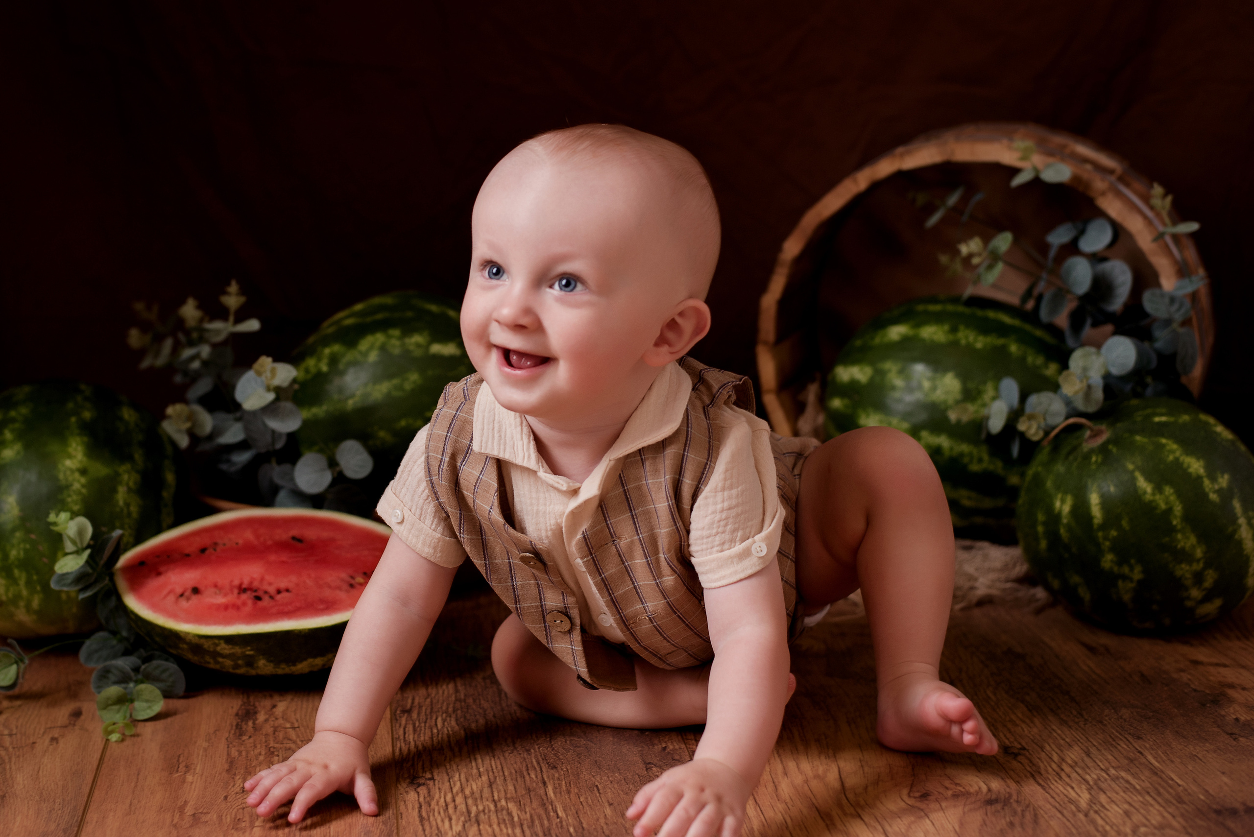 Арбузные истории /Артем 10 месяцев/. Детский фотограф в Долгопрудном и Москве
