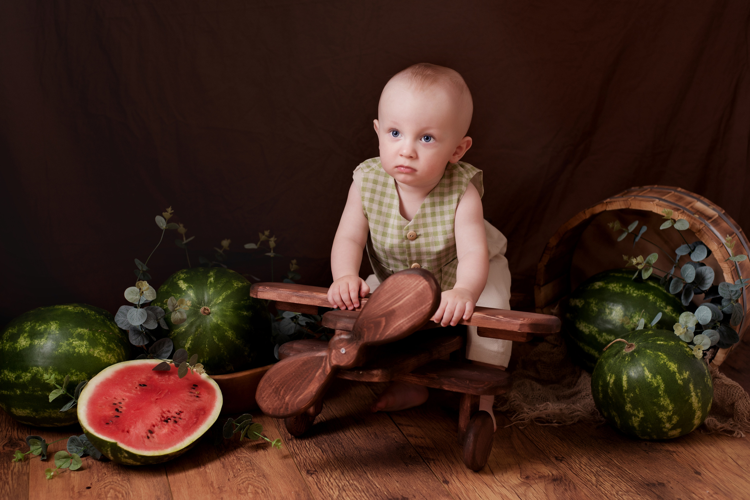 Арбузные истории /Артем 10 месяцев/. Детский фотограф в Долгопрудном и Москве