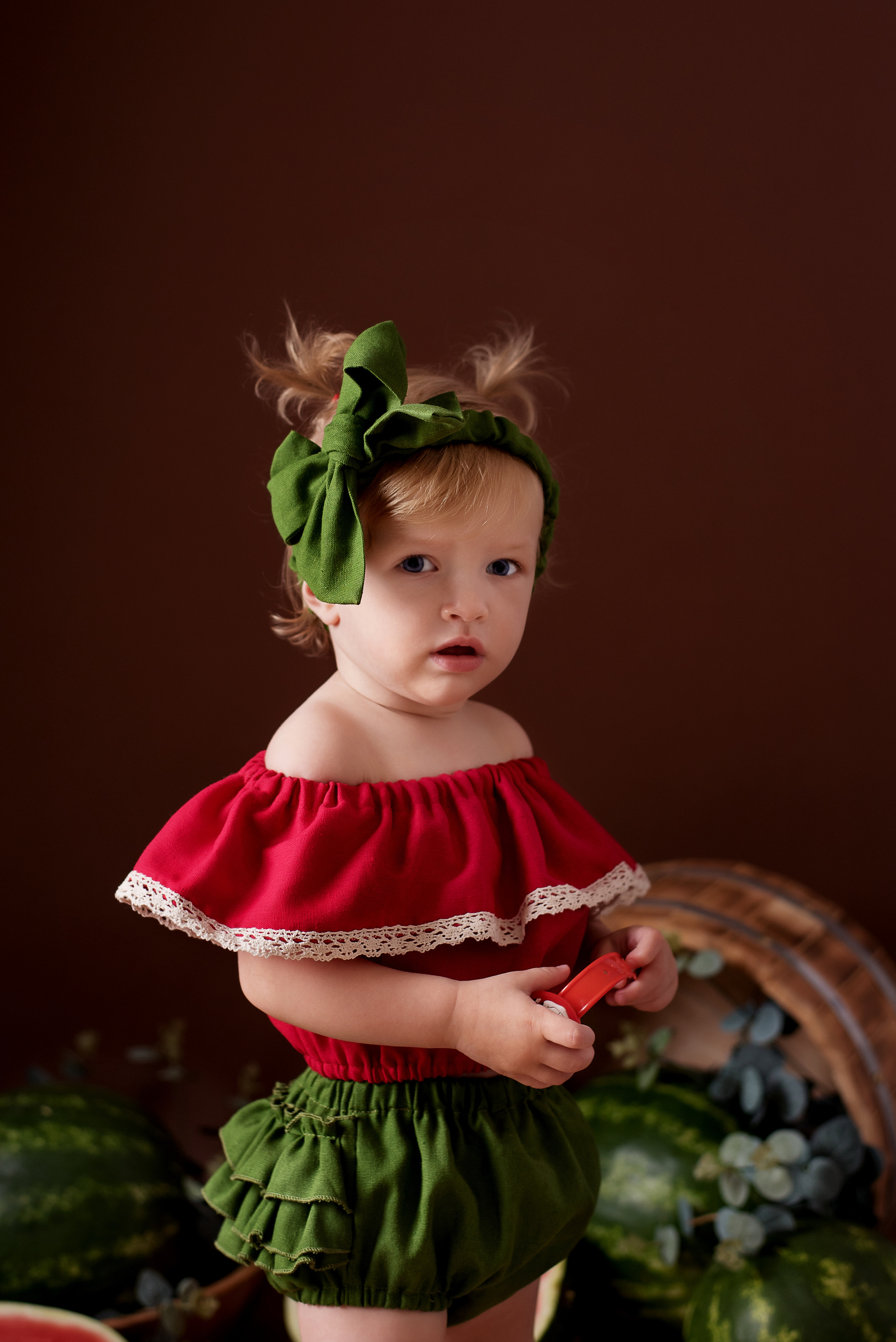 Арбузные истории /Арина 1,2 года/. Детский фотограф в Долгопрудном и Москве