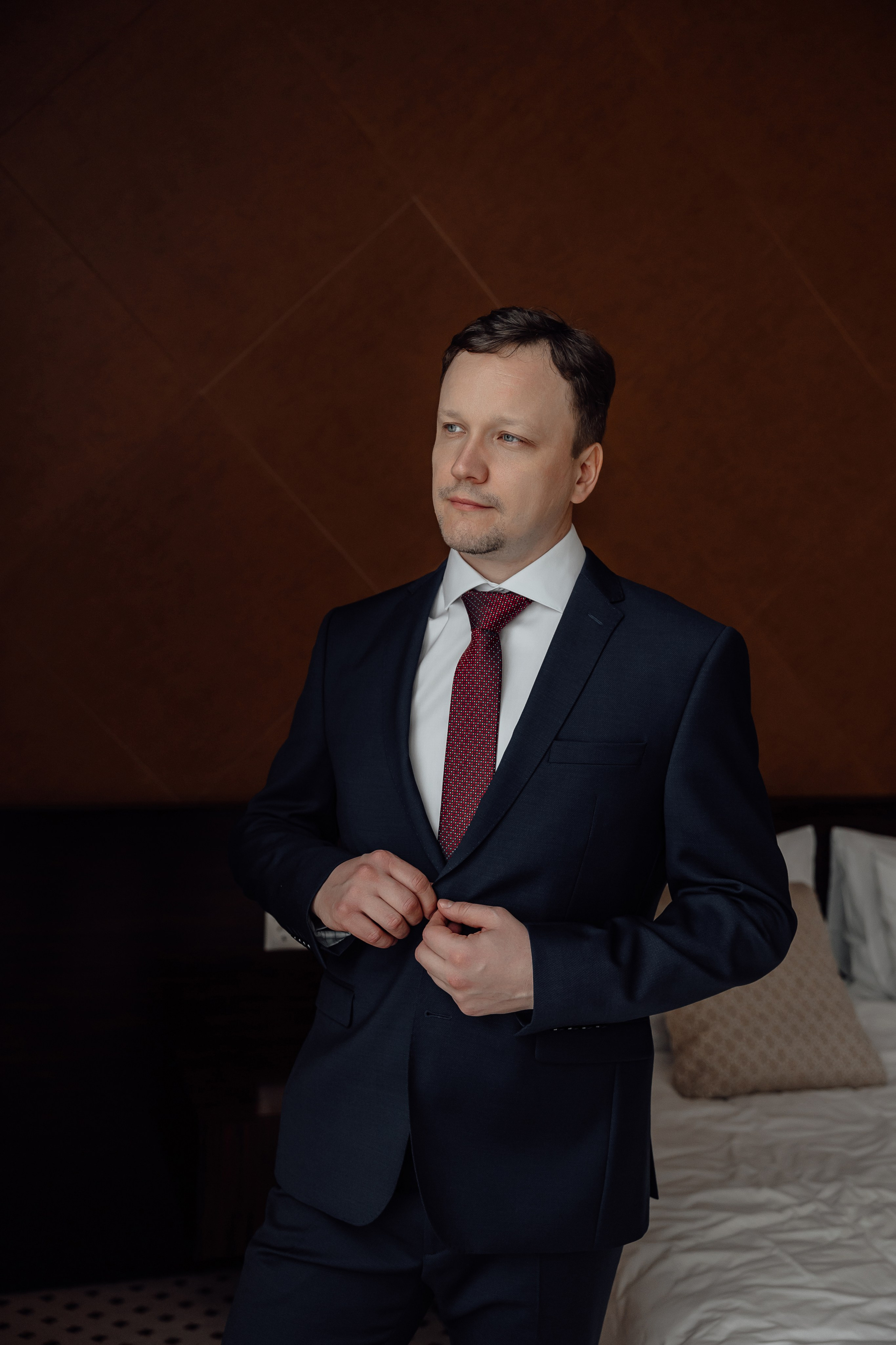 Свадебная фотосессия в Plaza Garden Moscow WTC, ресторане Birds. Свадебный фотограф в Москве Дарья Олендарёва