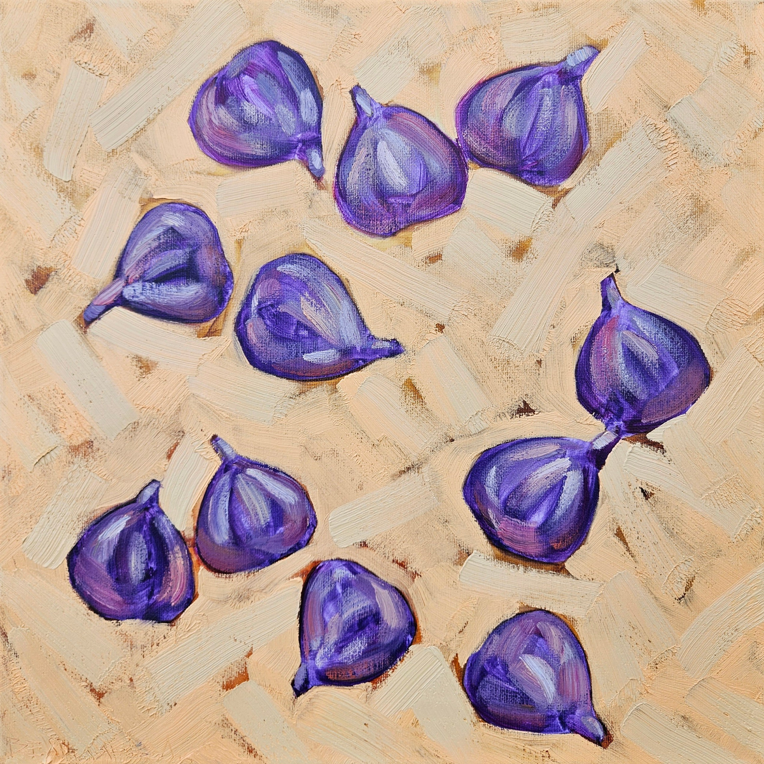 "Инжир". 2025. Холст, масло. 40х40. Цена: 10000₽