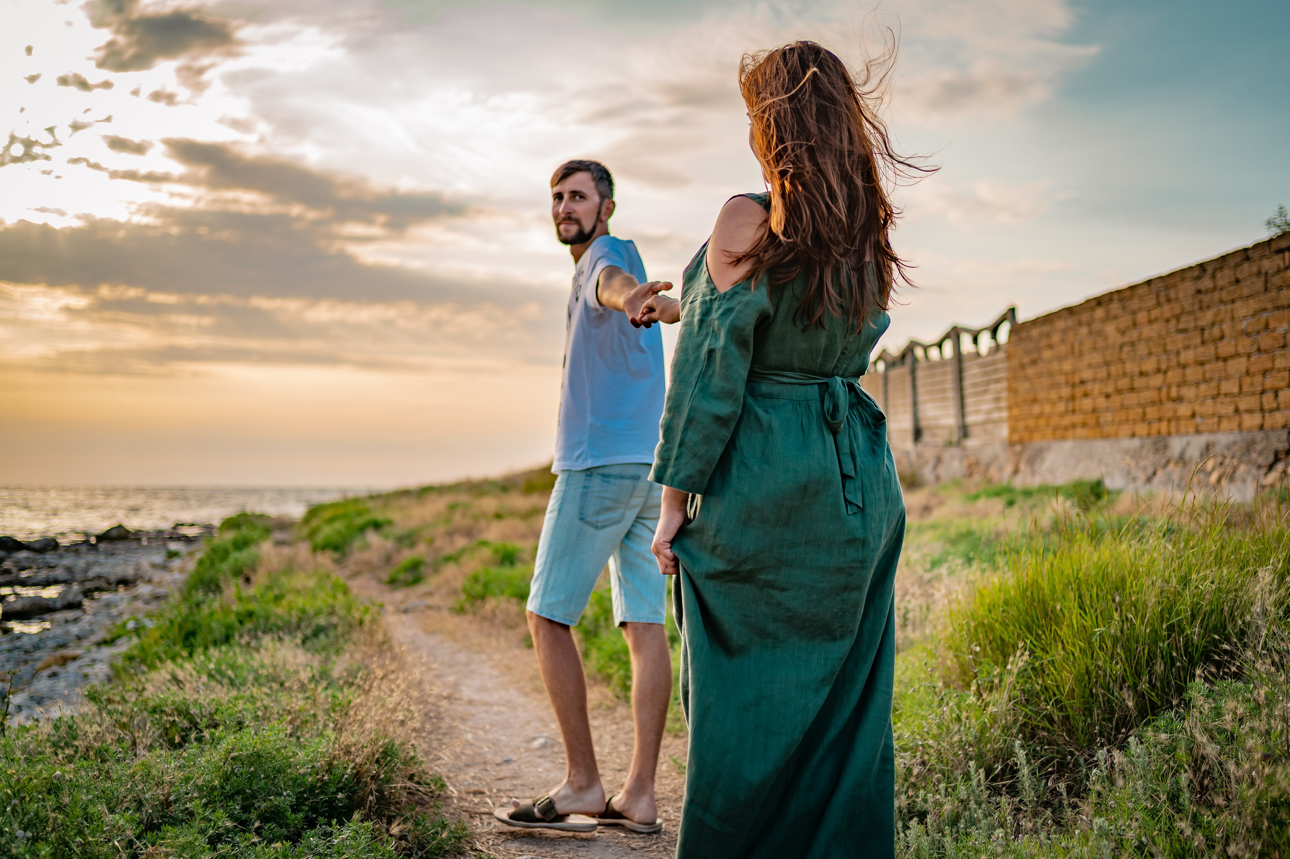Вероника с мужем в Крыму. Семейный фотограф Варвара Сорока в городе Москве