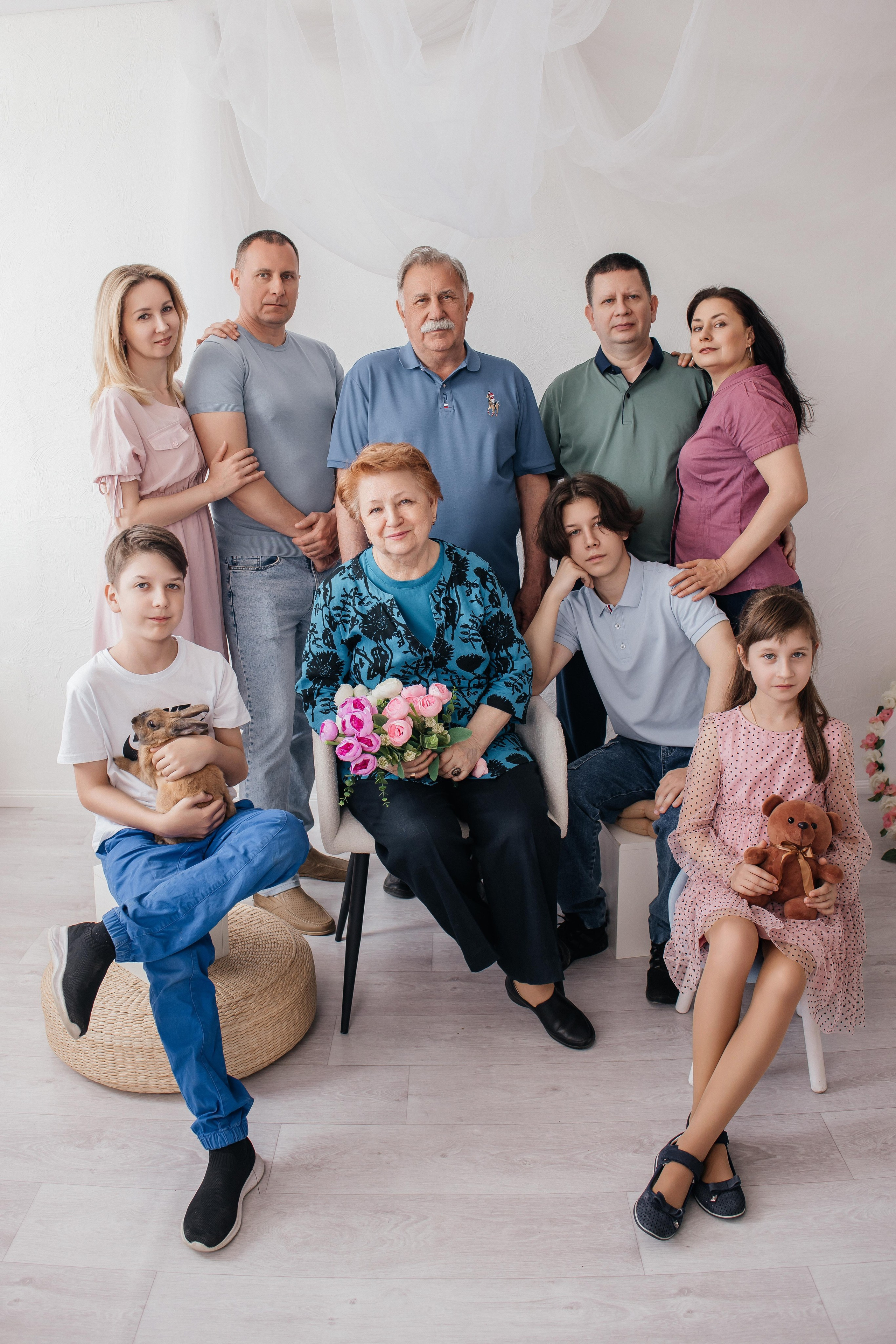 Большая семья. Свадебный и семейный фотограф Яна Стражева. Волгоград, Москва