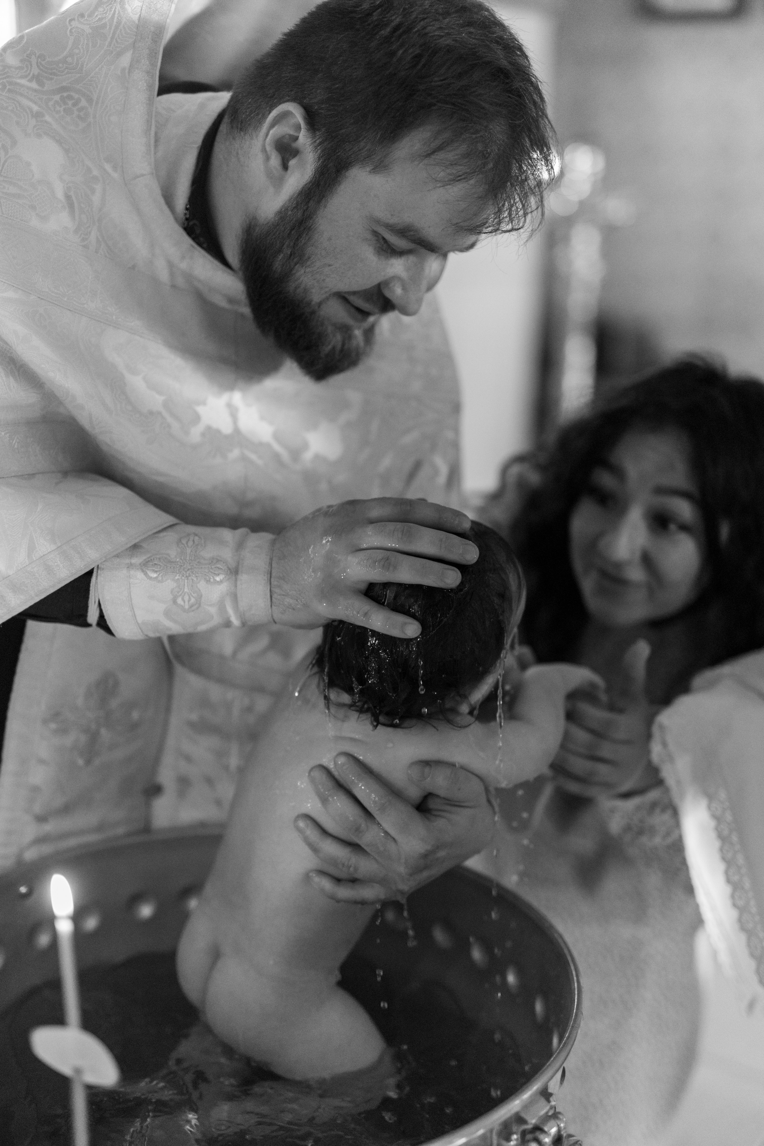 Таинство Крещения Мишель. Фотограф новорождённых Newborn Москва