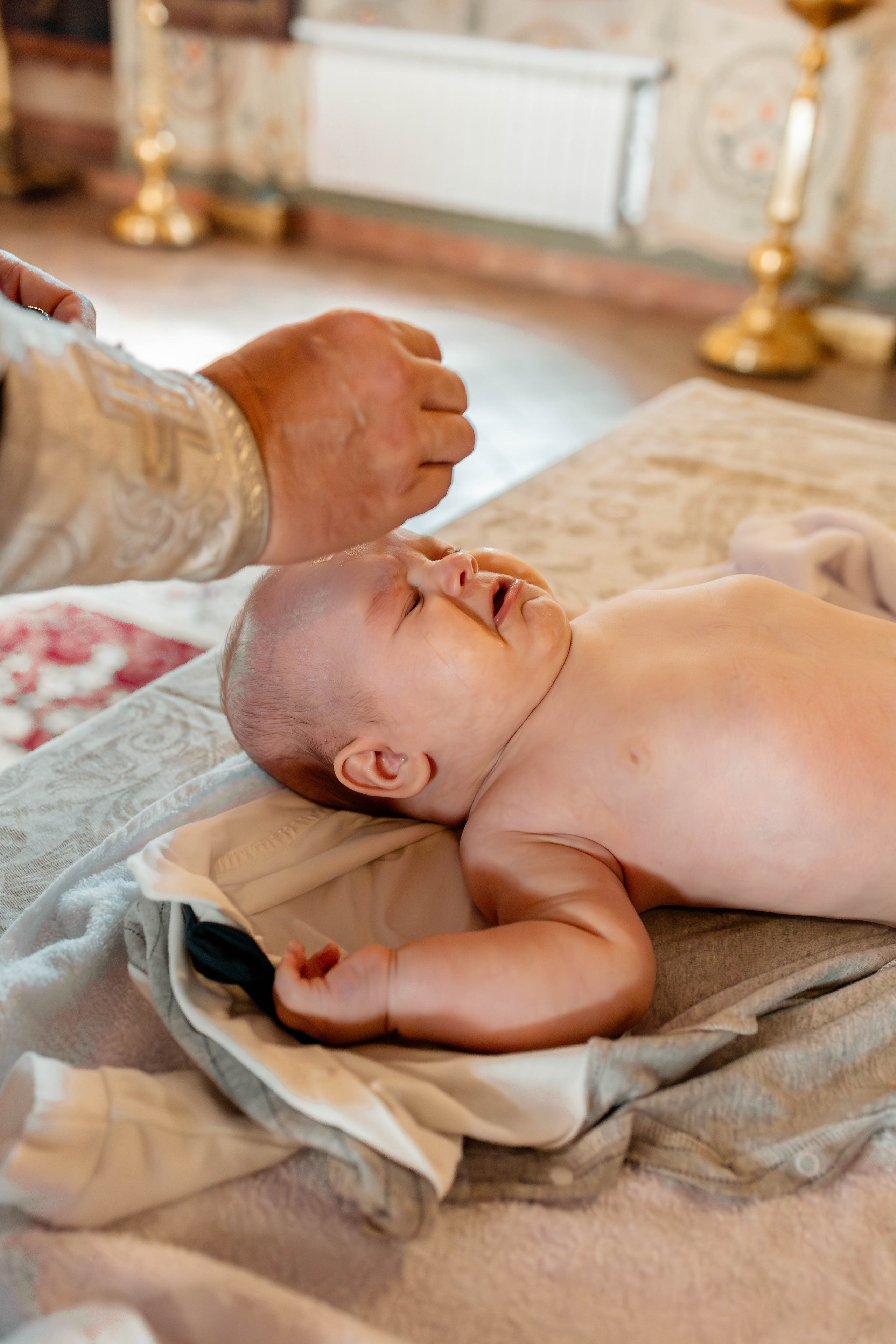 Таинство Крещения Евгения. Фотограф новорождённых Newborn Москва