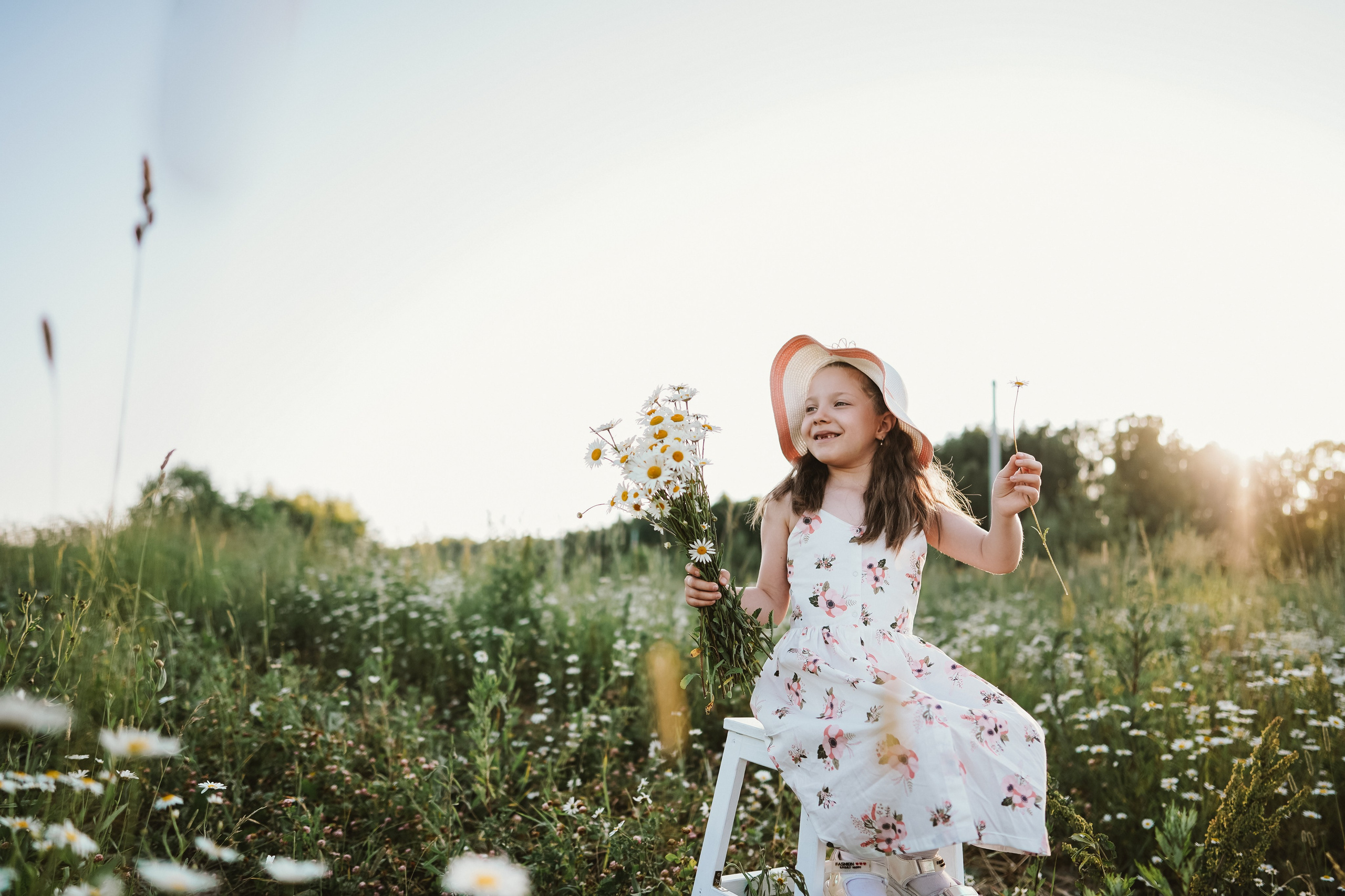 Аня и Даша в ромашках. Семейный и детский фотограф в Москве (Тинао) Галкина Алевтина