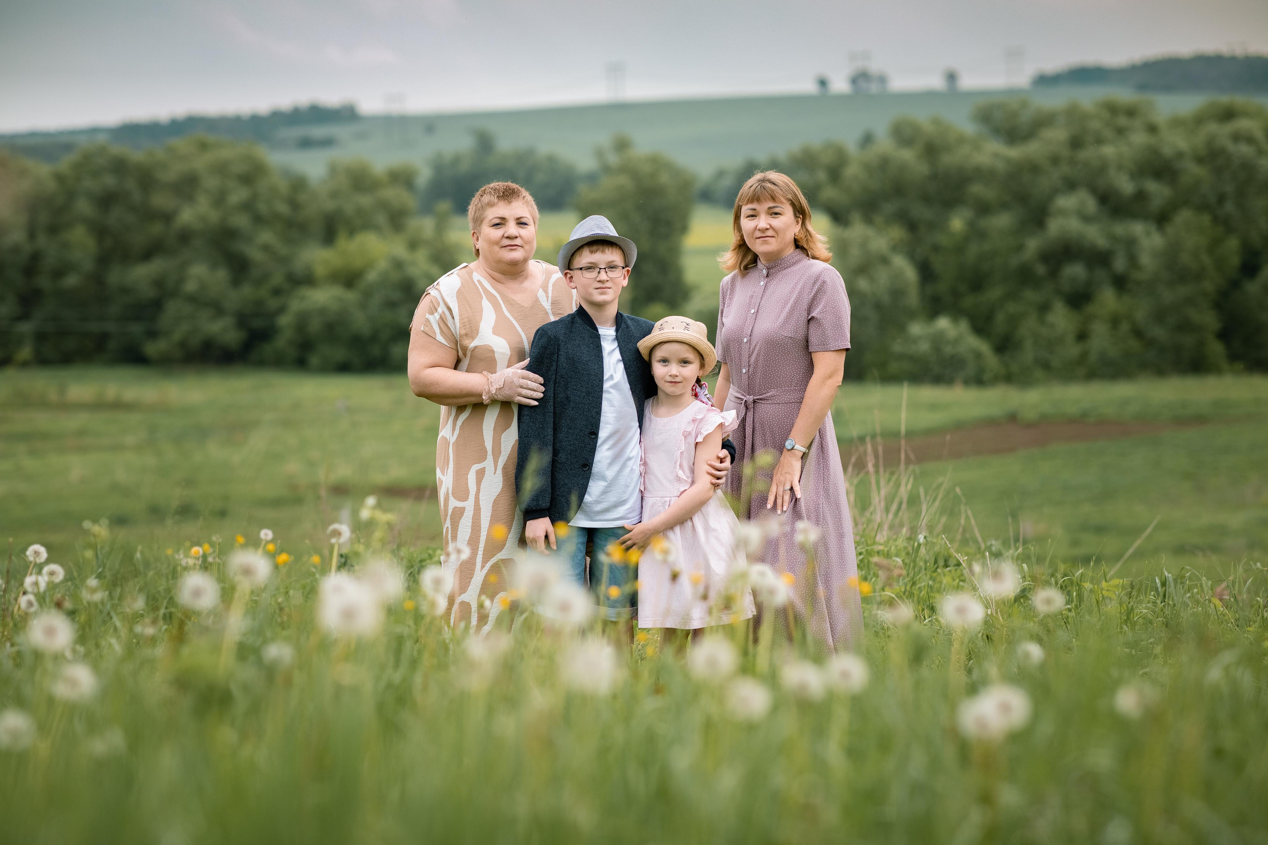 Фотосессия на природе для семьи Евгении. Женский семейный фотограф Тула Москва Захарова Анна