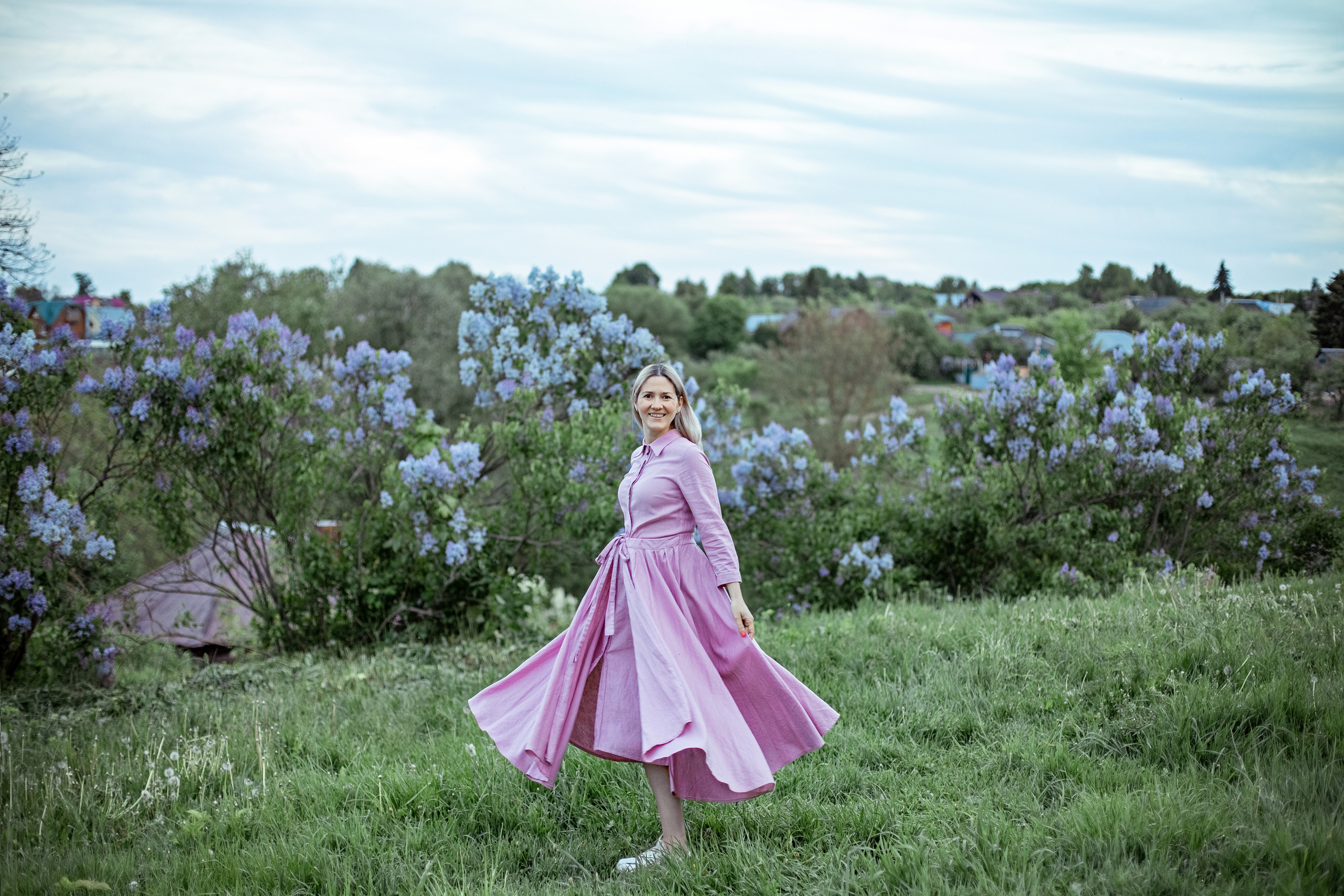 Съемка в цветущих садах. Женский семейный фотограф Тула Москва Захарова Анна