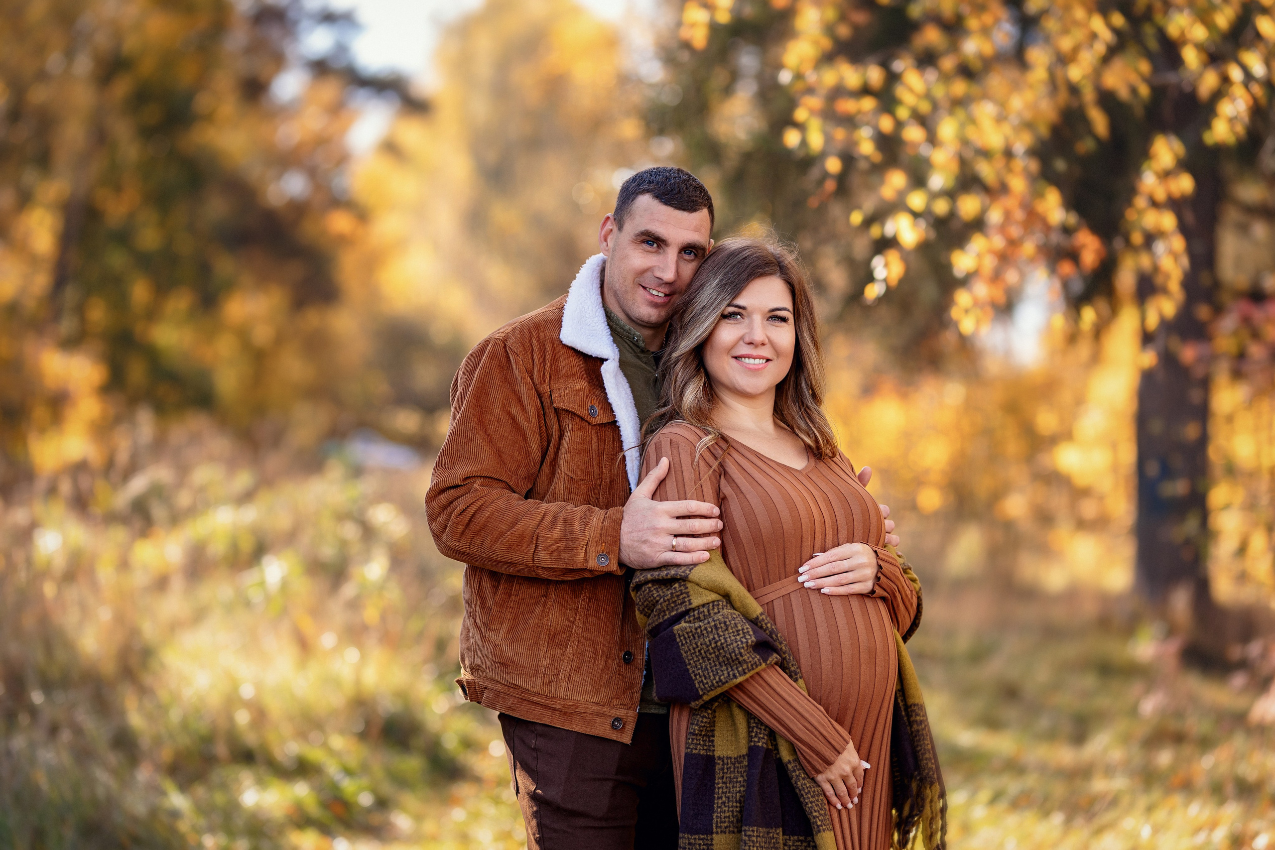 Осенняя фотосессия в ожидании малыша. Трубинова Екатерина | Семейный фотограф | Москва