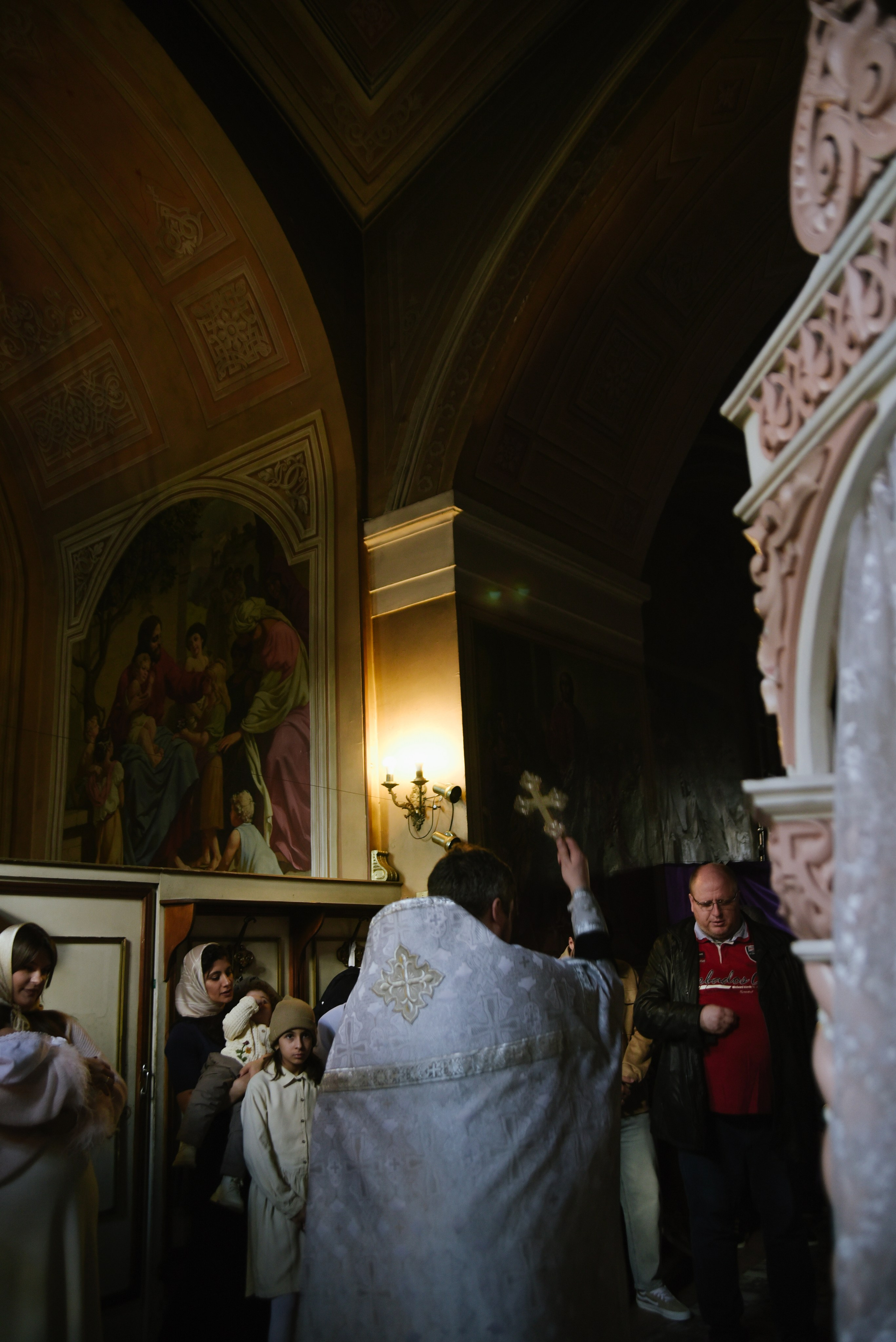 Таинство крещения Савва Храм Воскресения Словущего в Даниловской Слободе. Фотограф Лола Волна, город Москва