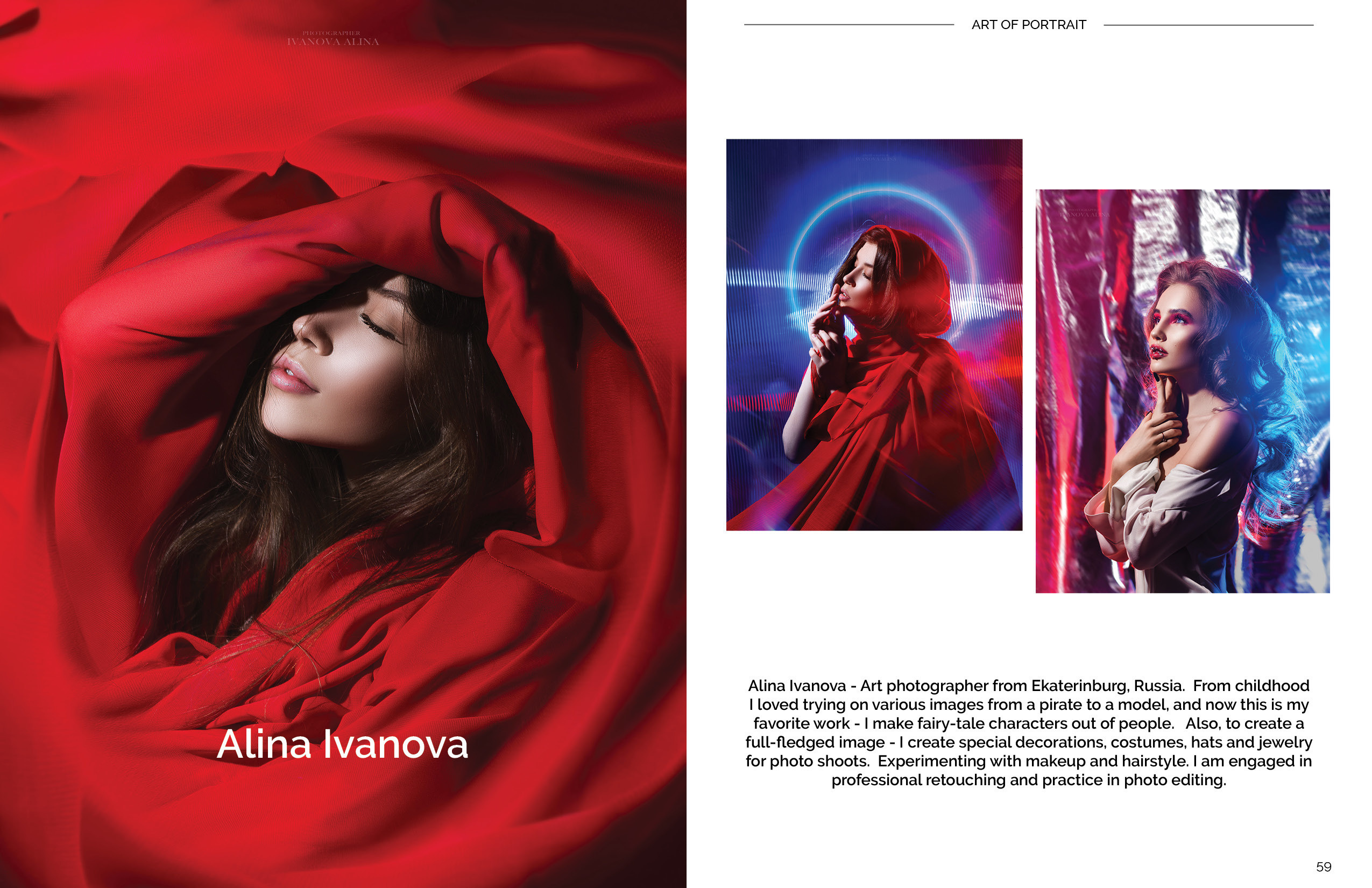 Art of Portrait — Issue 42. Свадебный и портретный фотограф Алина Иванова. Екатеринбург-Москва