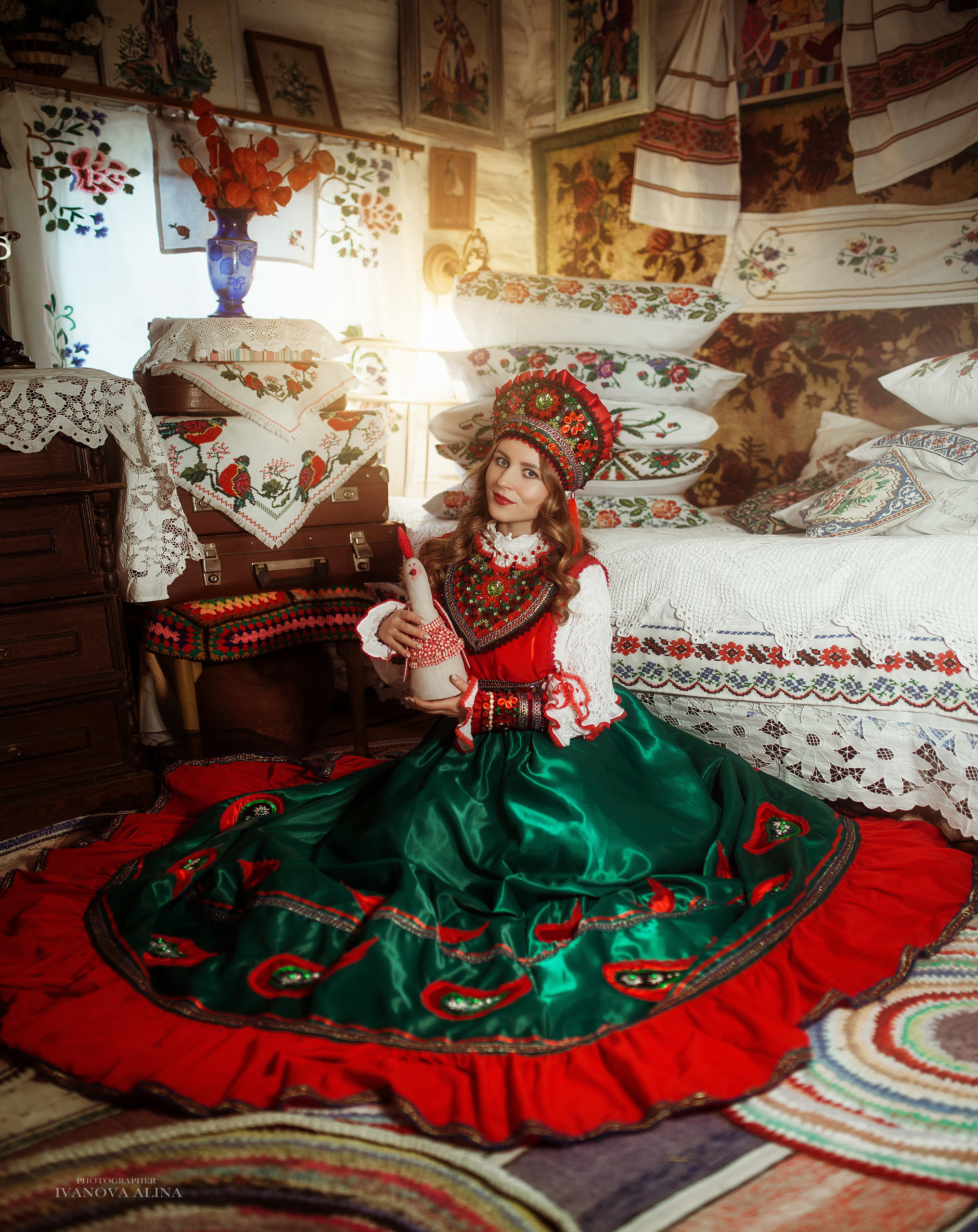 Барыня-крестьянка. Свадебный и портретный фотограф Алина Иванова. Екатеринбург-Москва